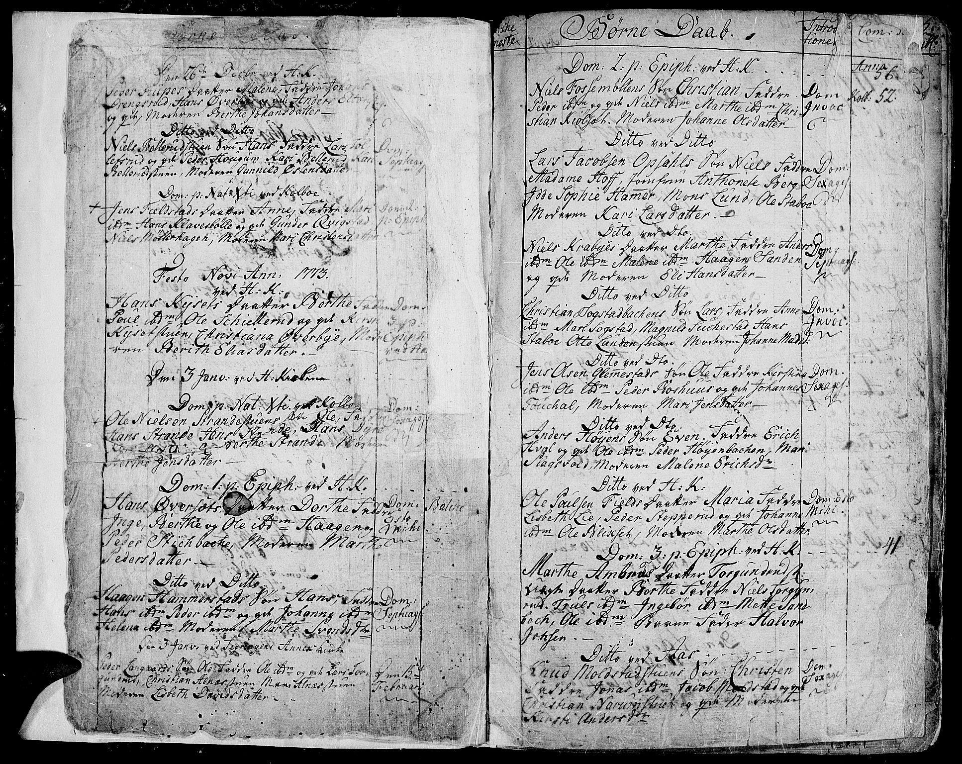 Toten prestekontor, SAH/PREST-102/H/Ha/Haa/L0006: Parish register (official) no. 6, 1773-1793, p. 4