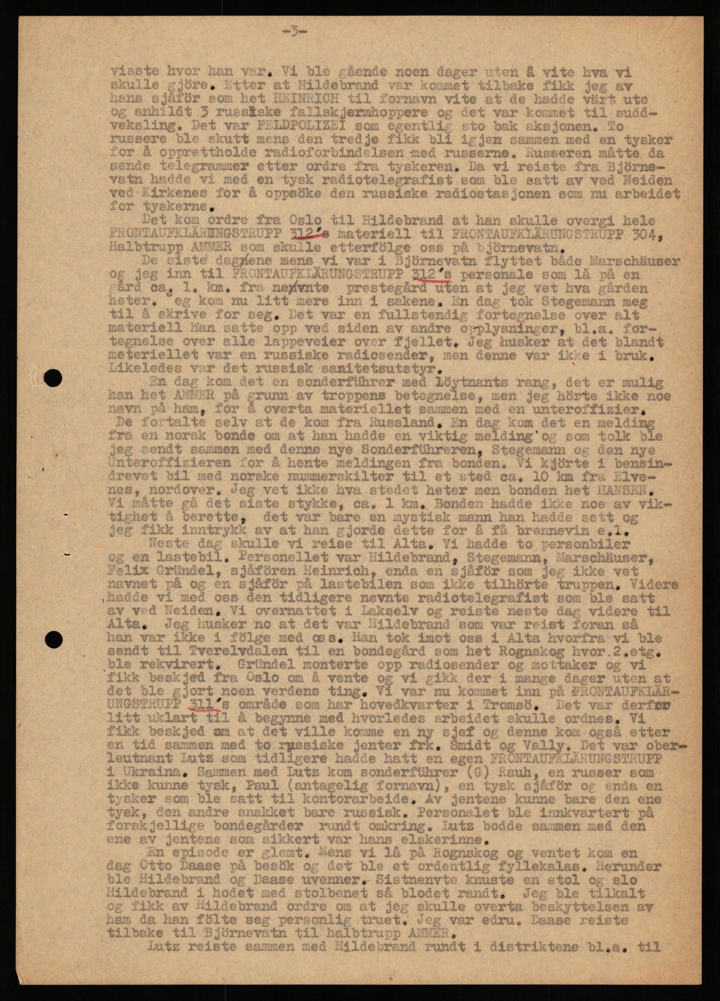Forsvaret, Forsvarets overkommando II, AV/RA-RAFA-3915/D/Db/L0038: CI Questionaires. Tyske okkupasjonsstyrker i Norge. Østerrikere., 1945-1946, p. 144