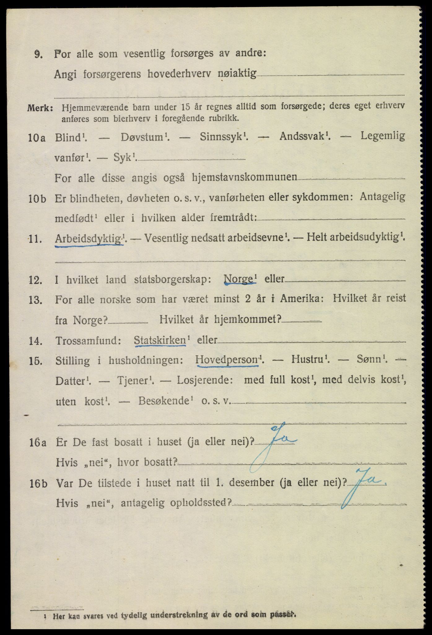 SAH, 1920 census for Fåberg, 1920, p. 11833