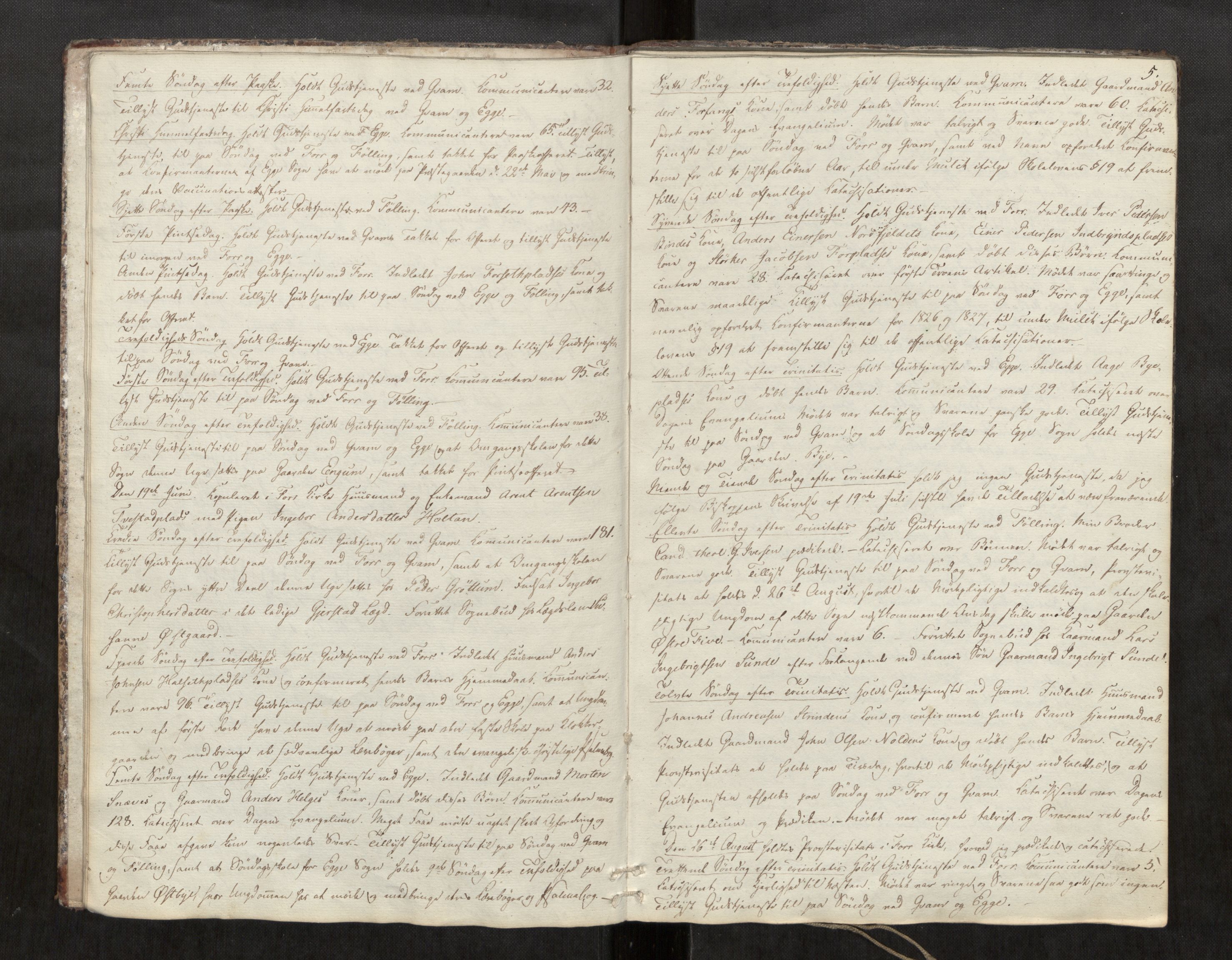 Stod sokneprestkontor, AV/SAT-A-1164/2/I/I1/I1d/L0001: Curate's parish register no. 1, 1827-1849, p. 5