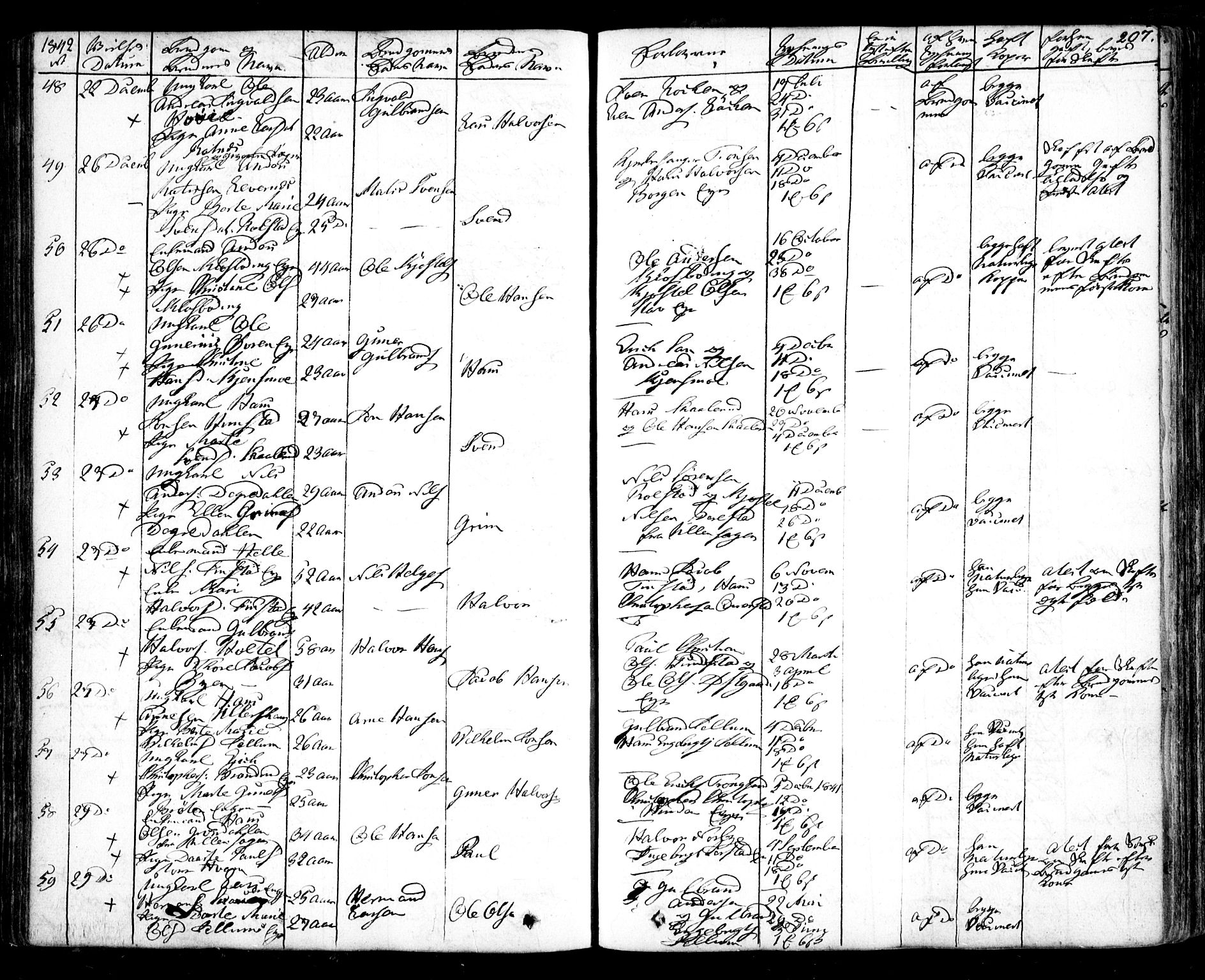 Nes prestekontor Kirkebøker, AV/SAO-A-10410/F/Fa/L0006: Parish register (official) no. I 6, 1833-1845, p. 207