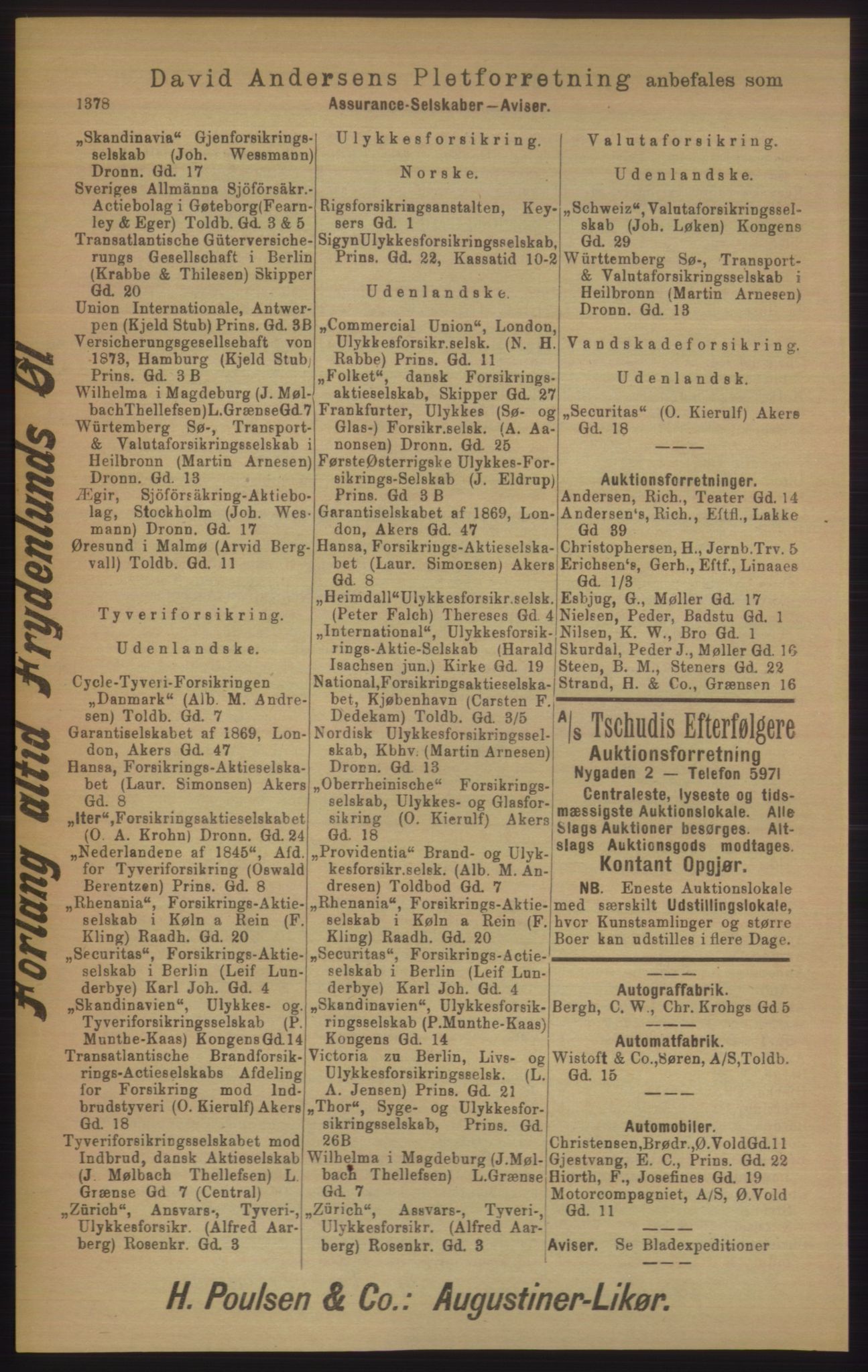 Kristiania/Oslo adressebok, PUBL/-, 1906, p. 1378