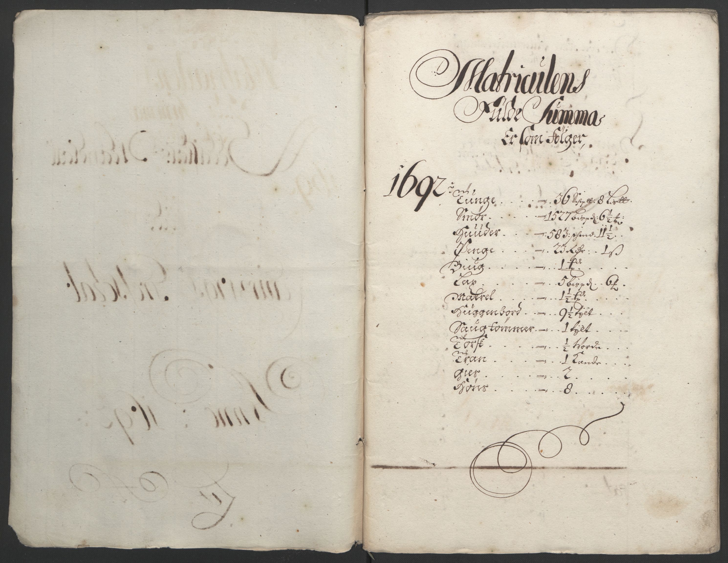 Rentekammeret inntil 1814, Reviderte regnskaper, Fogderegnskap, RA/EA-4092/R33/L1973: Fogderegnskap Larvik grevskap, 1692, p. 45