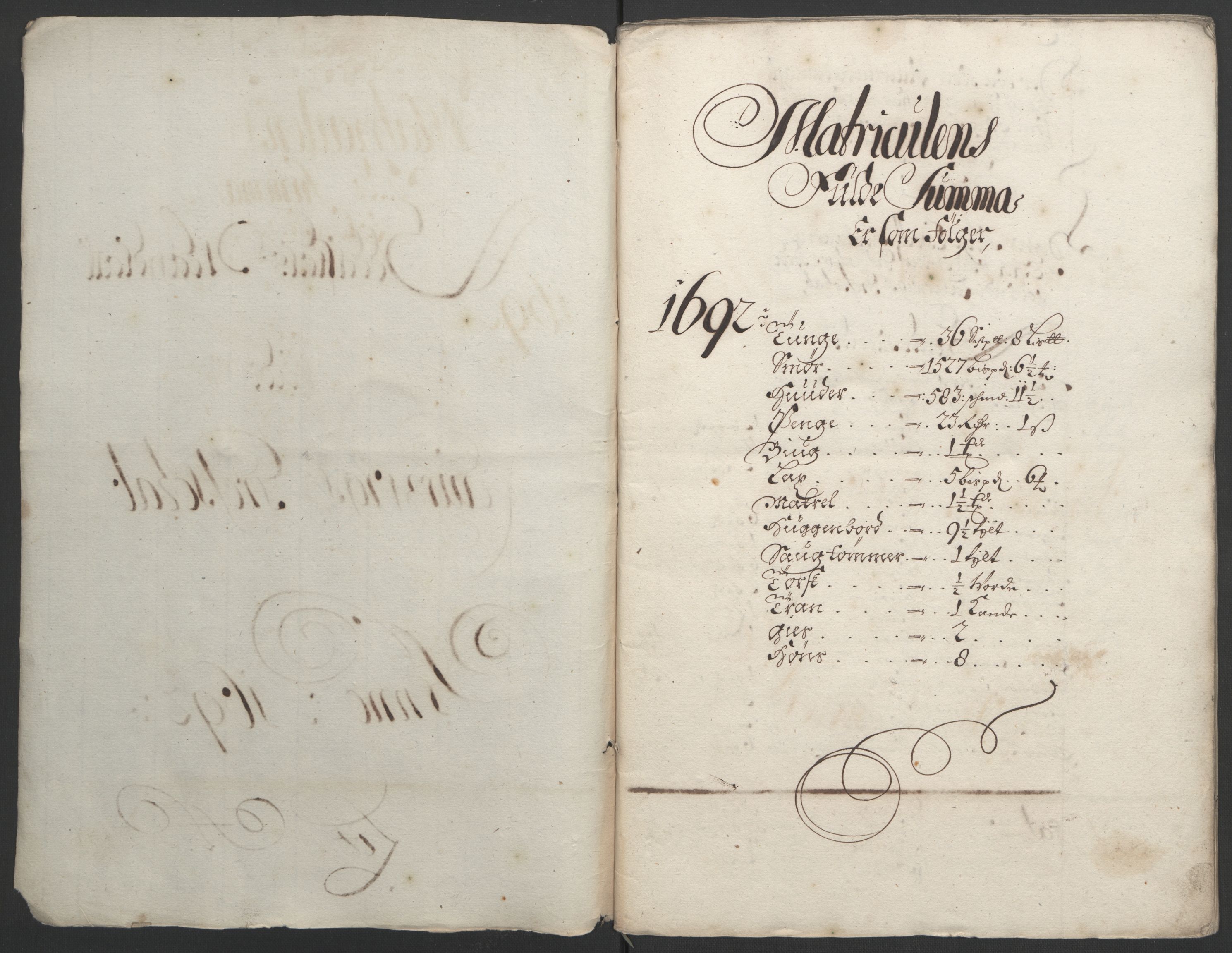 Rentekammeret inntil 1814, Reviderte regnskaper, Fogderegnskap, AV/RA-EA-4092/R33/L1973: Fogderegnskap Larvik grevskap, 1692, p. 45