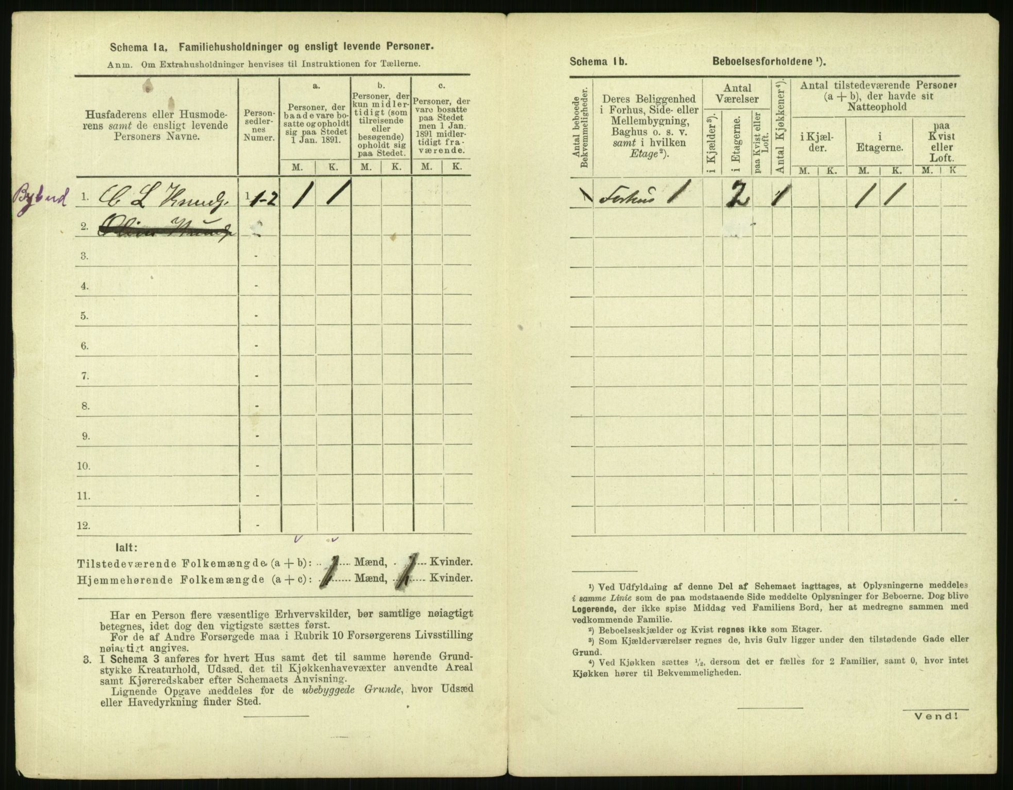 RA, 1891 census for 0301 Kristiania, 1891, p. 98051