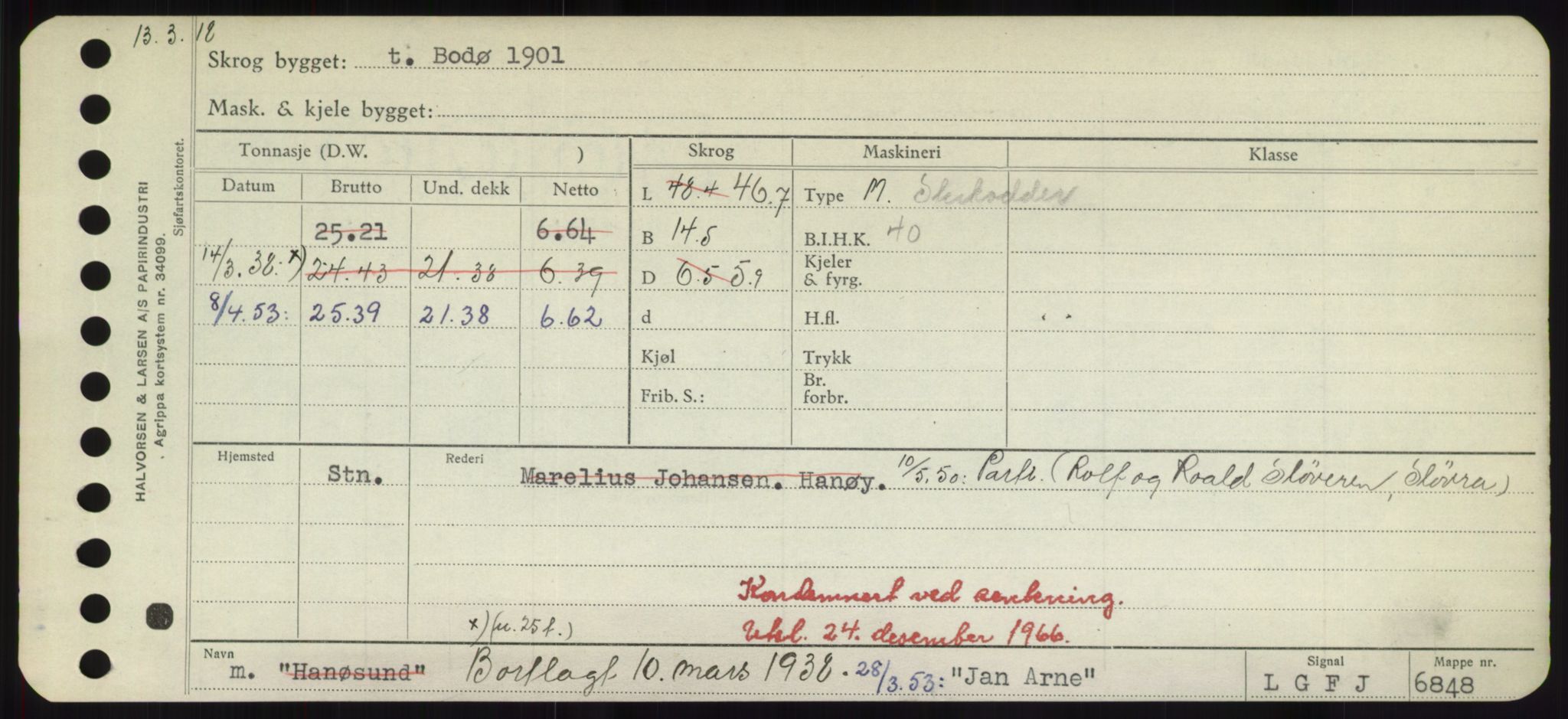 Sjøfartsdirektoratet med forløpere, Skipsmålingen, RA/S-1627/H/Hd/L0019: Fartøy, J, p. 107