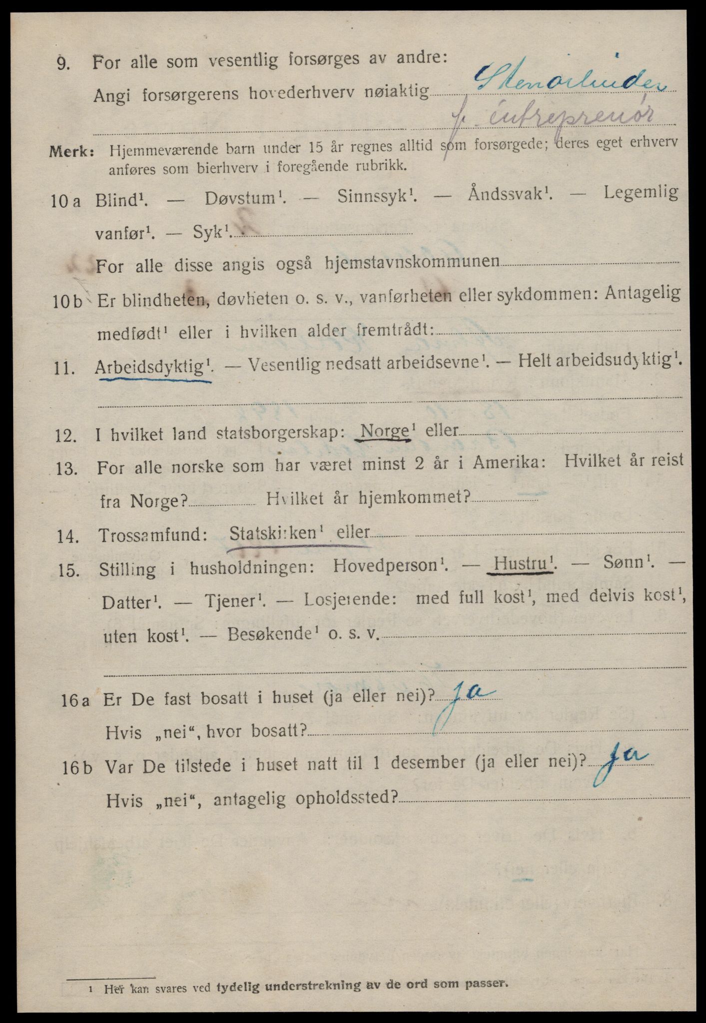 SAT, 1920 census for Ålesund, 1920, p. 41997