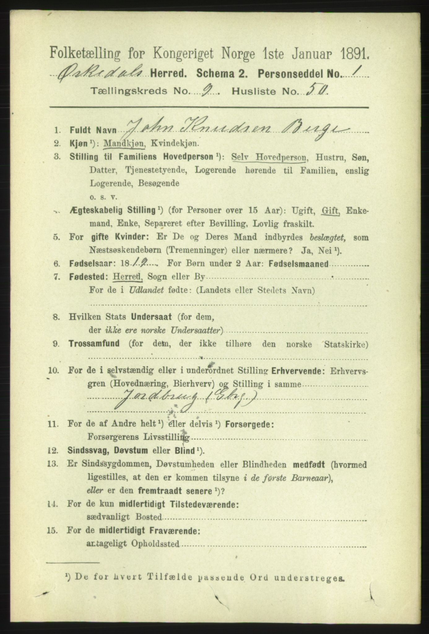 RA, 1891 census for 1638 Orkdal, 1891, p. 4535