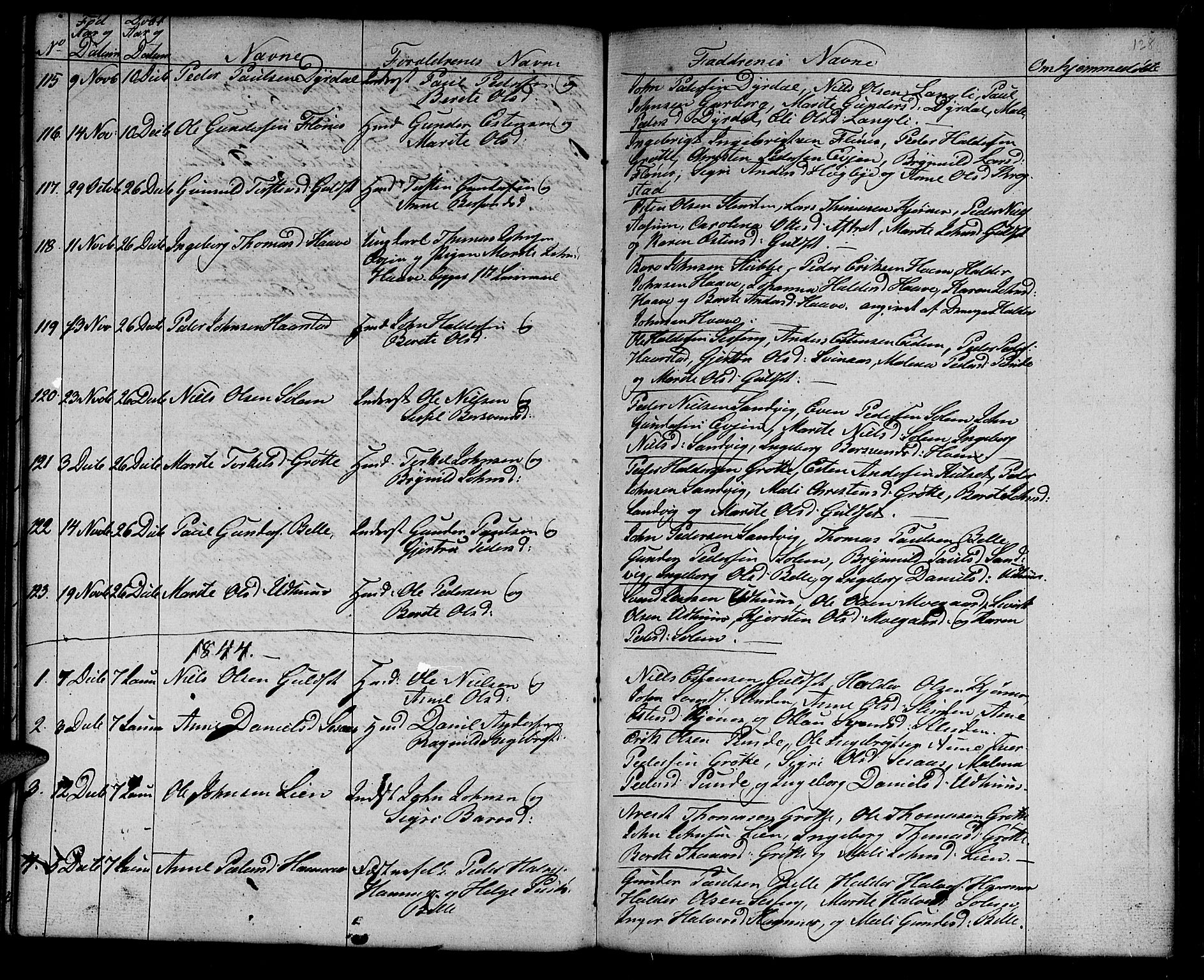 Ministerialprotokoller, klokkerbøker og fødselsregistre - Sør-Trøndelag, SAT/A-1456/695/L1154: Parish register (copy) no. 695C05, 1842-1858, p. 128b