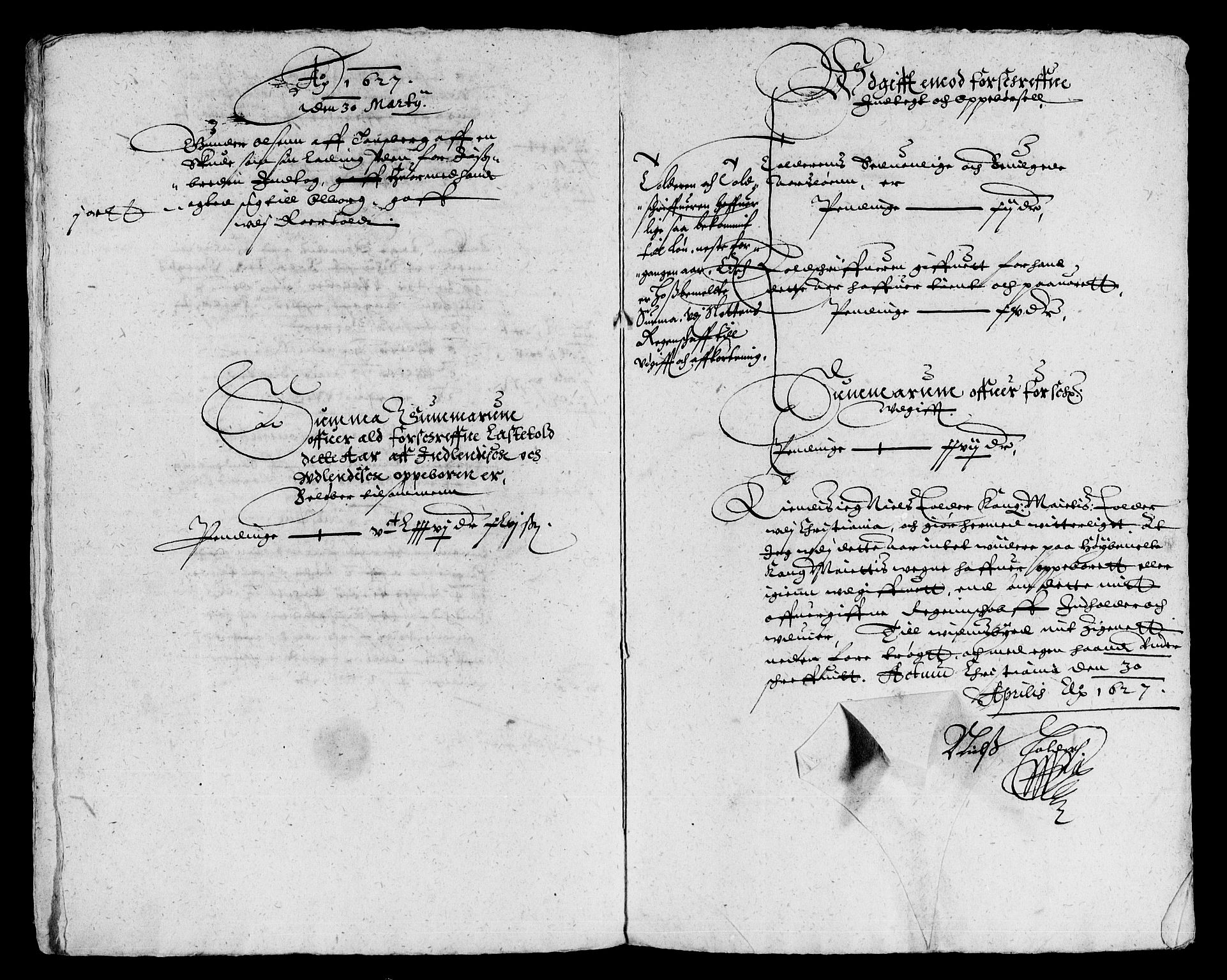 Rentekammeret inntil 1814, Reviderte regnskaper, Lensregnskaper, AV/RA-EA-5023/R/Rb/Rba/L0076: Akershus len, 1626-1627
