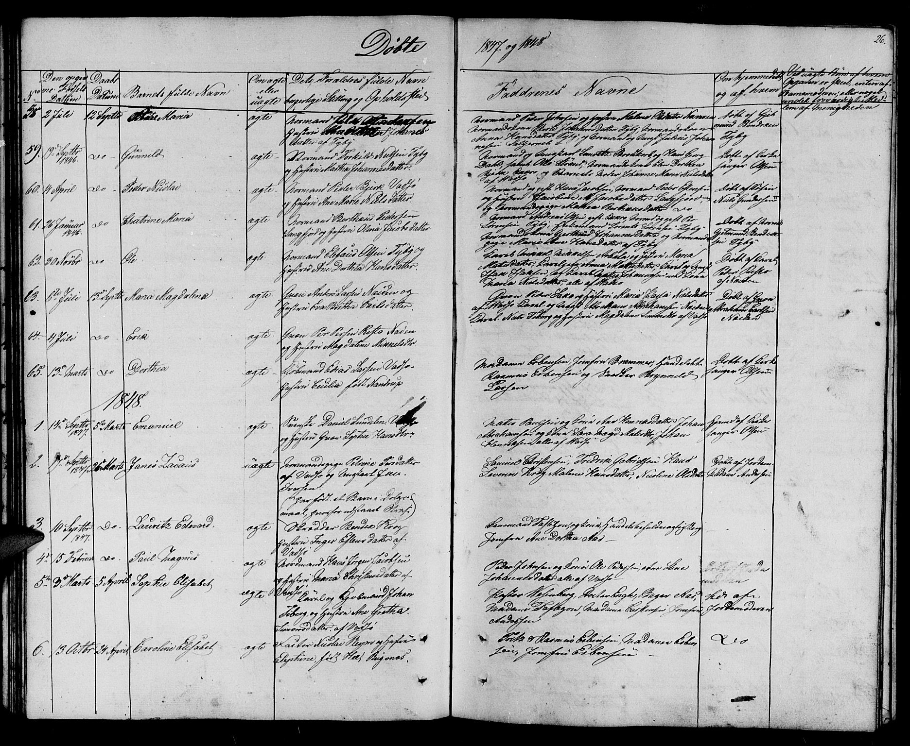 Vadsø sokneprestkontor, SATØ/S-1325/H/Hb/L0001klokker: Parish register (copy) no. 1, 1843-1853, p. 26