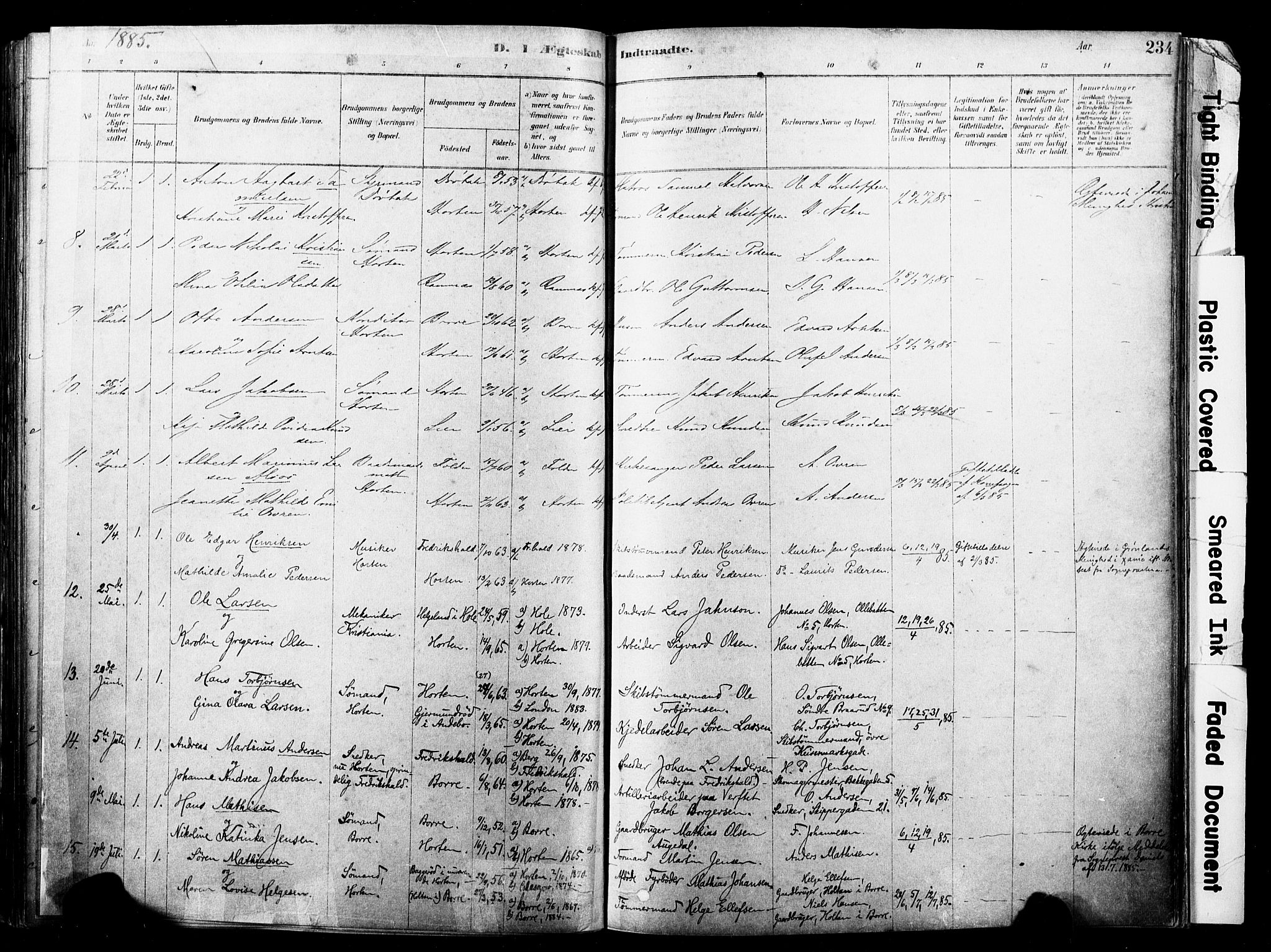 Horten kirkebøker, SAKO/A-348/F/Fa/L0003: Parish register (official) no. 3, 1878-1887, p. 234