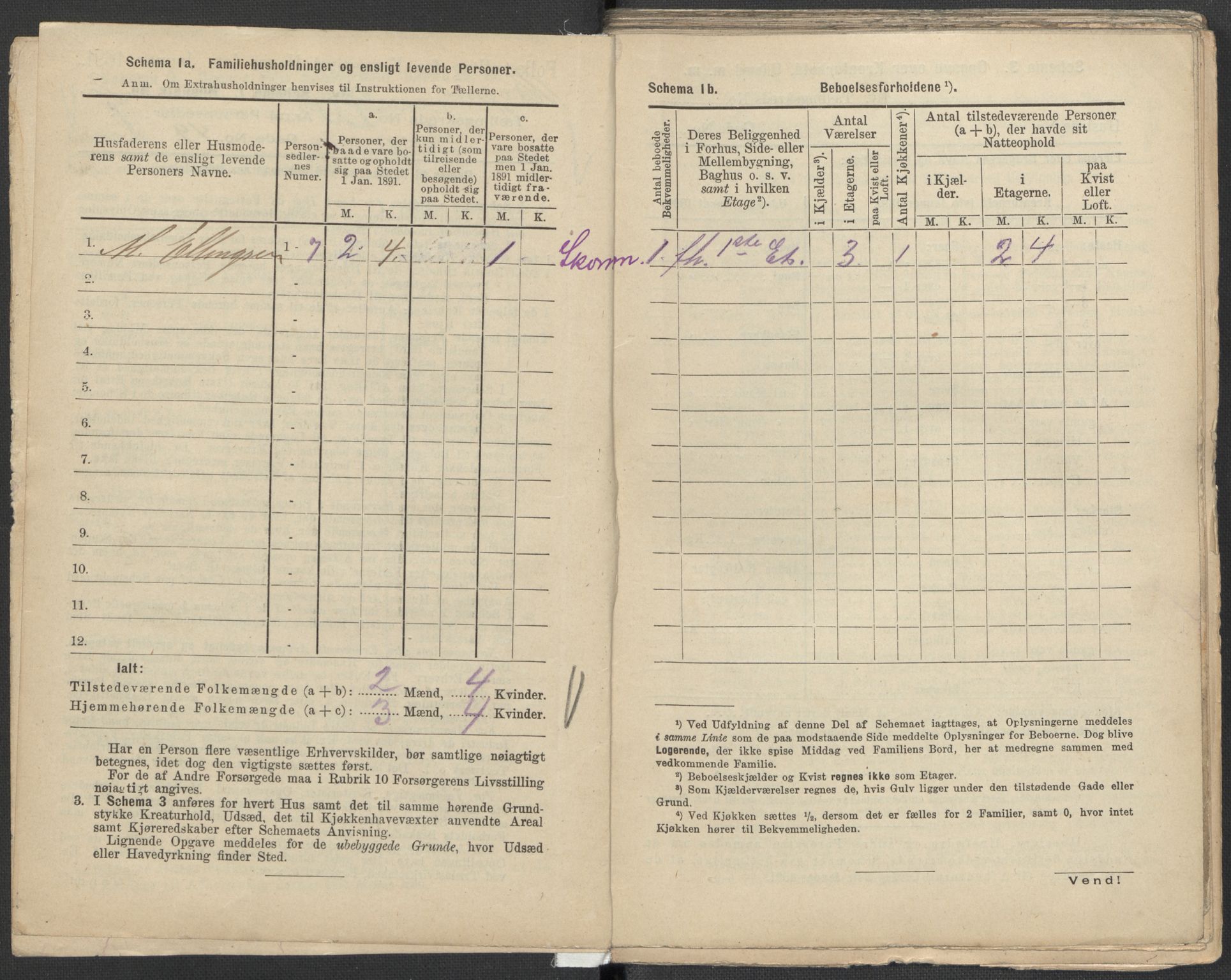 RA, 1891 Census for 1301 Bergen, 1891, p. 3154