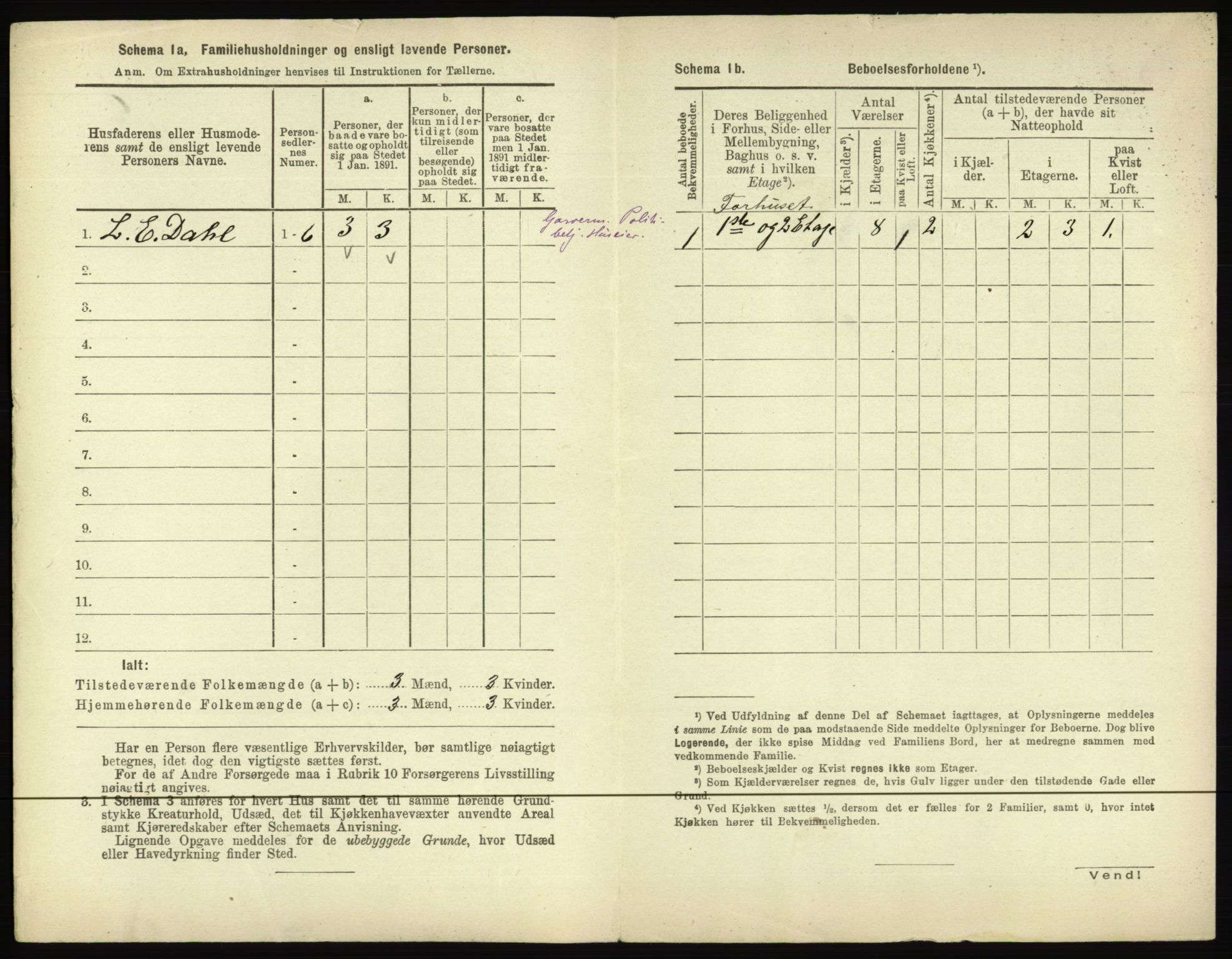 RA, 1891 census for 0402 Kongsvinger, 1891, p. 124