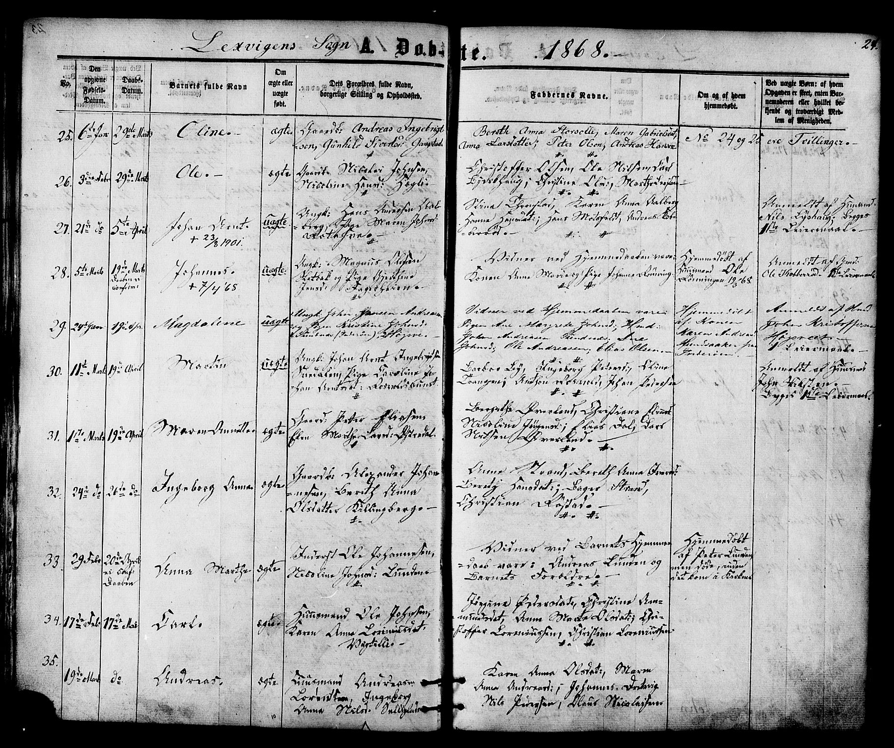 Ministerialprotokoller, klokkerbøker og fødselsregistre - Nord-Trøndelag, SAT/A-1458/701/L0009: Parish register (official) no. 701A09 /1, 1864-1882, p. 24