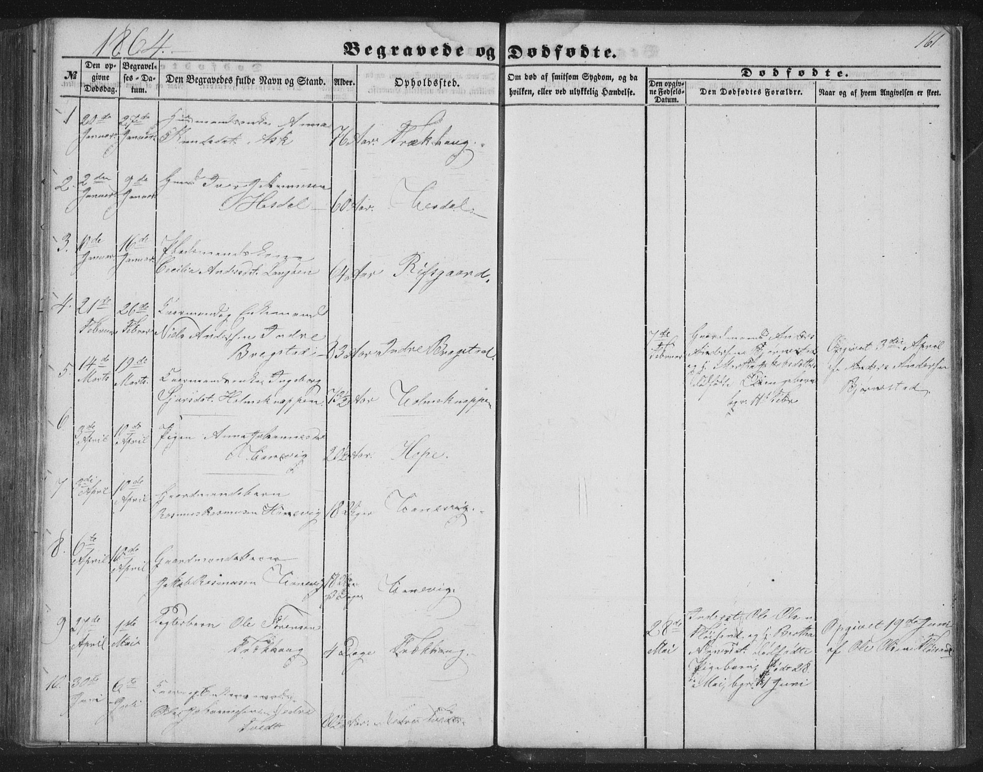 Alversund Sokneprestembete, AV/SAB-A-73901/H/Ha/Hab: Parish register (copy) no. C 1, 1851-1866, p. 161