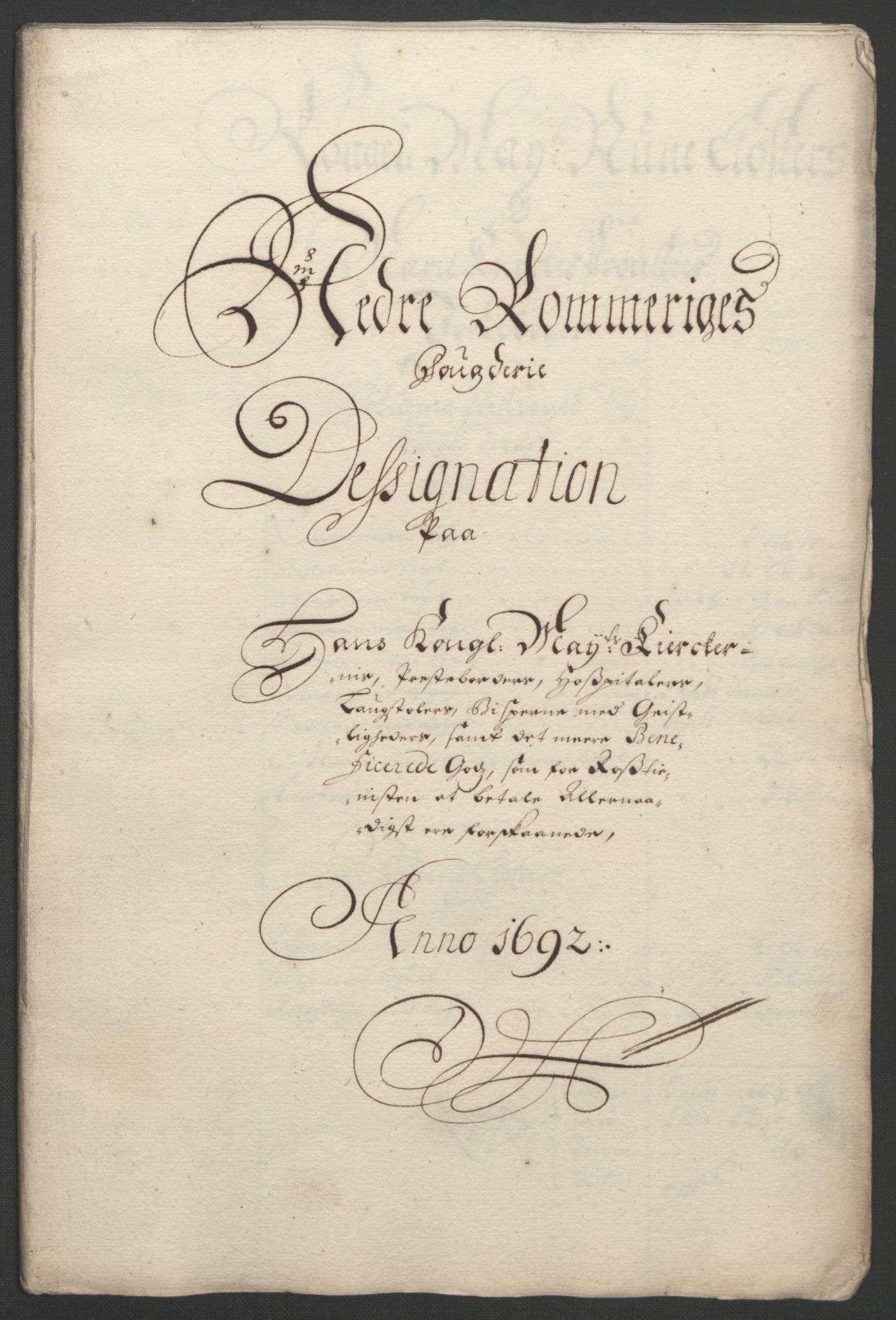 Rentekammeret inntil 1814, Reviderte regnskaper, Fogderegnskap, AV/RA-EA-4092/R11/L0577: Fogderegnskap Nedre Romerike, 1692, p. 247