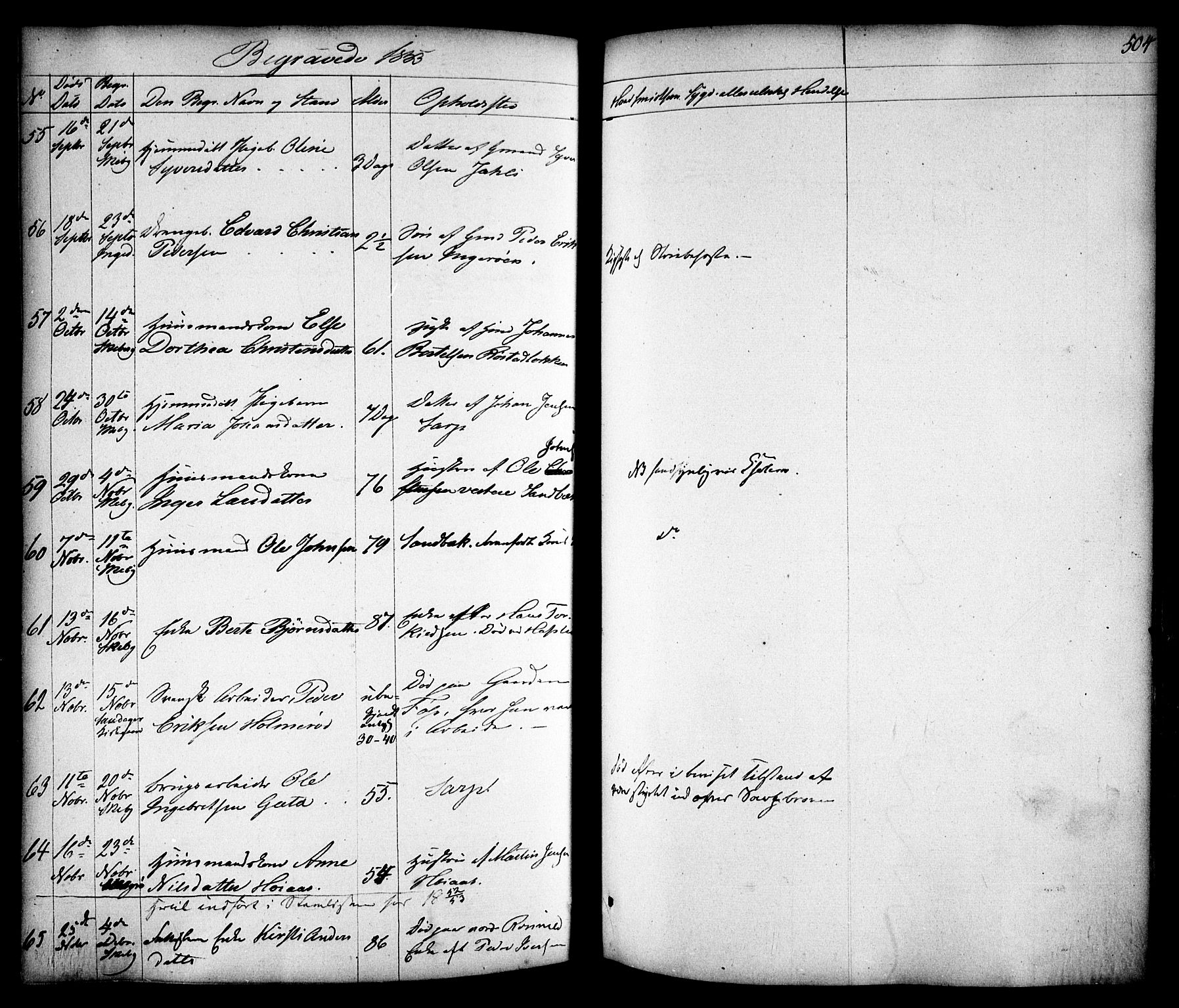 Skjeberg prestekontor Kirkebøker, AV/SAO-A-10923/F/Fa/L0006: Parish register (official) no. I 6, 1846-1858, p. 504