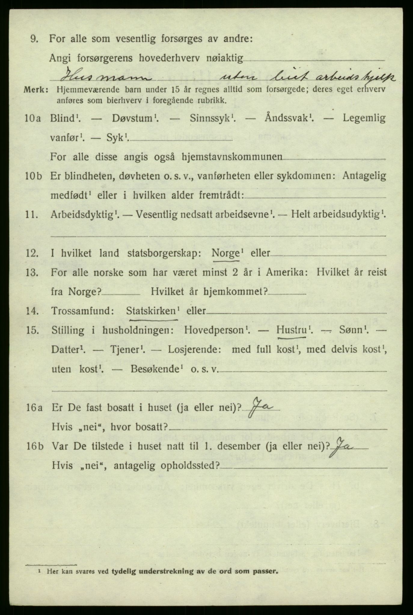 SAB, 1920 census for Brekke, 1920, p. 571