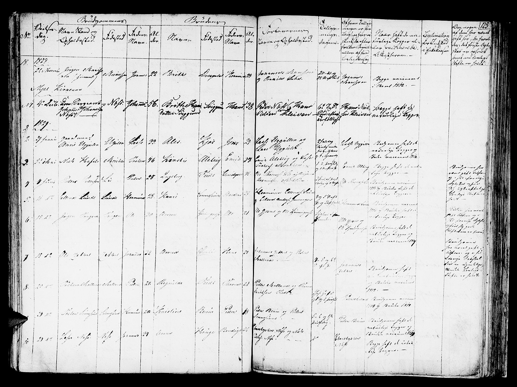Hafslo sokneprestembete, SAB/A-80301/H/Haa/Haaa/L0004: Parish register (official) no. A 4, 1821-1834, p. 125