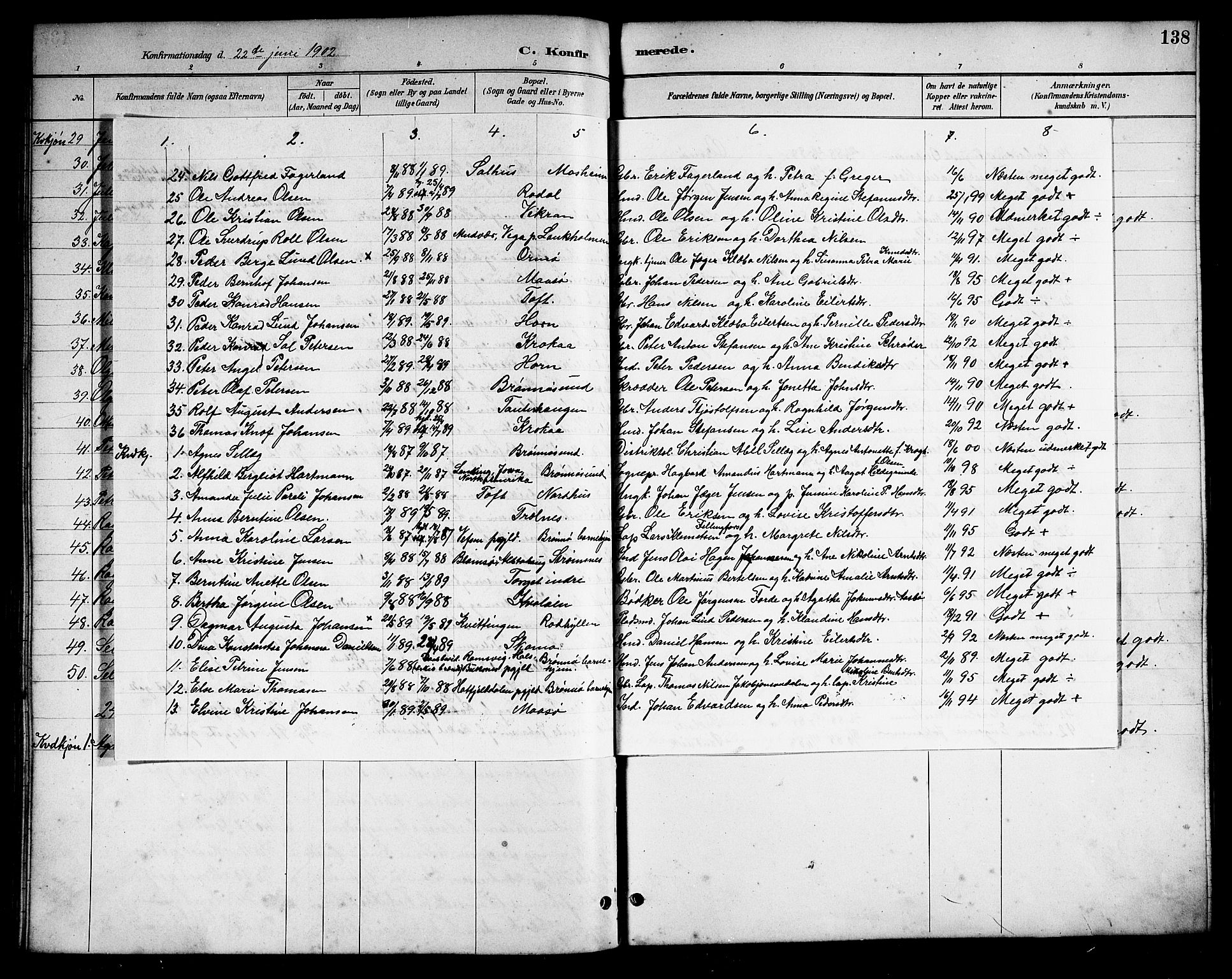 Ministerialprotokoller, klokkerbøker og fødselsregistre - Nordland, SAT/A-1459/813/L0213: Parish register (copy) no. 813C05, 1887-1903, p. 138c