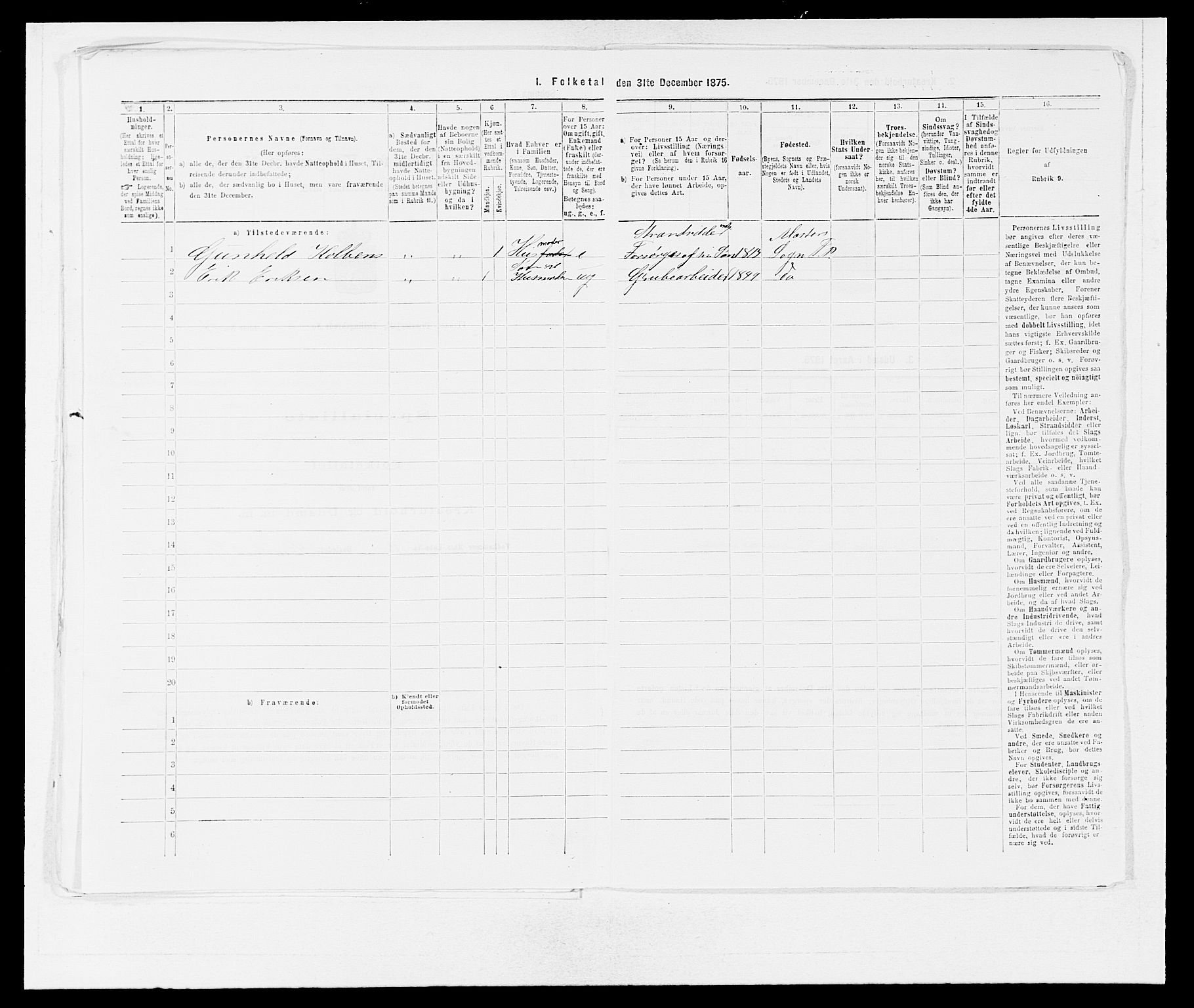 SAB, 1875 census for 1218P Finnås, 1875, p. 517