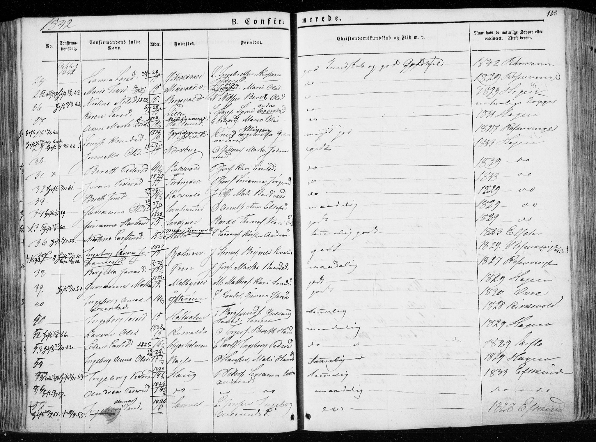 Ministerialprotokoller, klokkerbøker og fødselsregistre - Nord-Trøndelag, SAT/A-1458/723/L0239: Parish register (official) no. 723A08, 1841-1851, p. 158