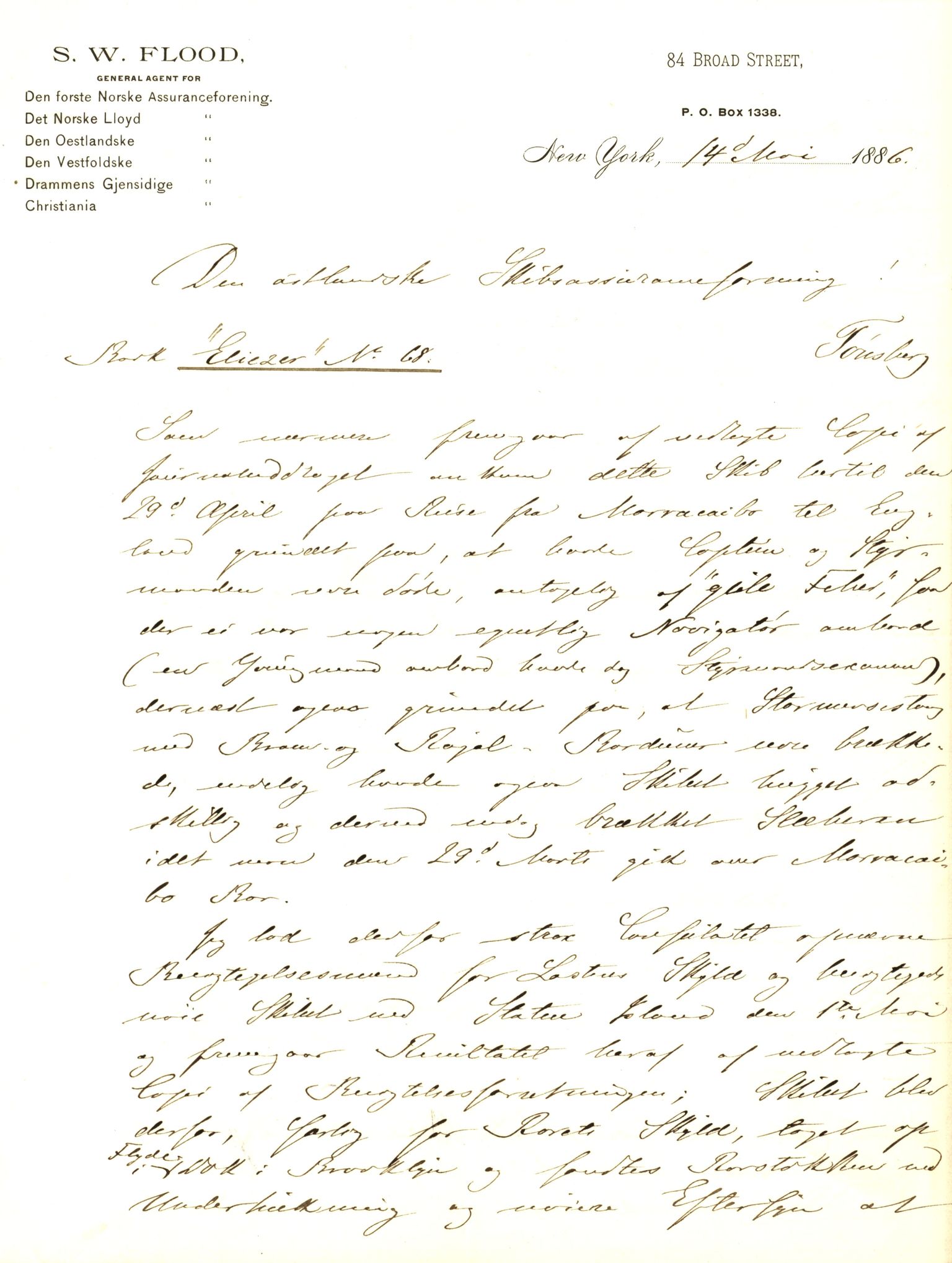 Pa 63 - Østlandske skibsassuranceforening, VEMU/A-1079/G/Ga/L0015/0004: Havaridokumenter / Minerva, Kong Carl, John Bertram, Eliezer, 1882, p. 32