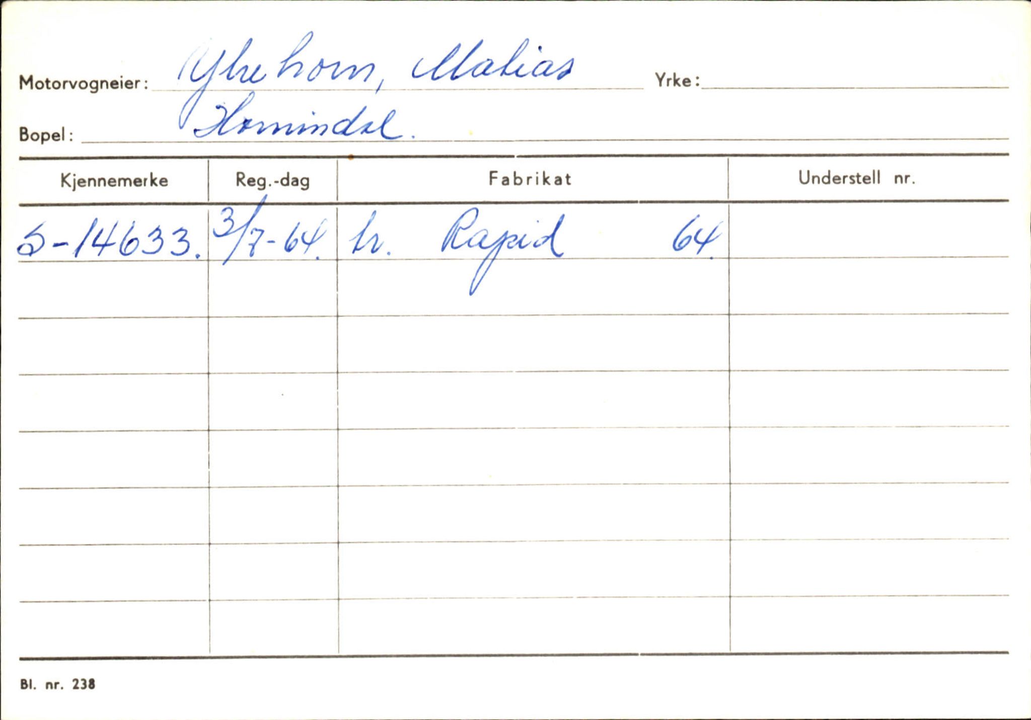 Statens vegvesen, Sogn og Fjordane vegkontor, AV/SAB-A-5301/4/F/L0131: Eigarregister Høyanger P-Å. Stryn S-Å, 1945-1975, p. 2463