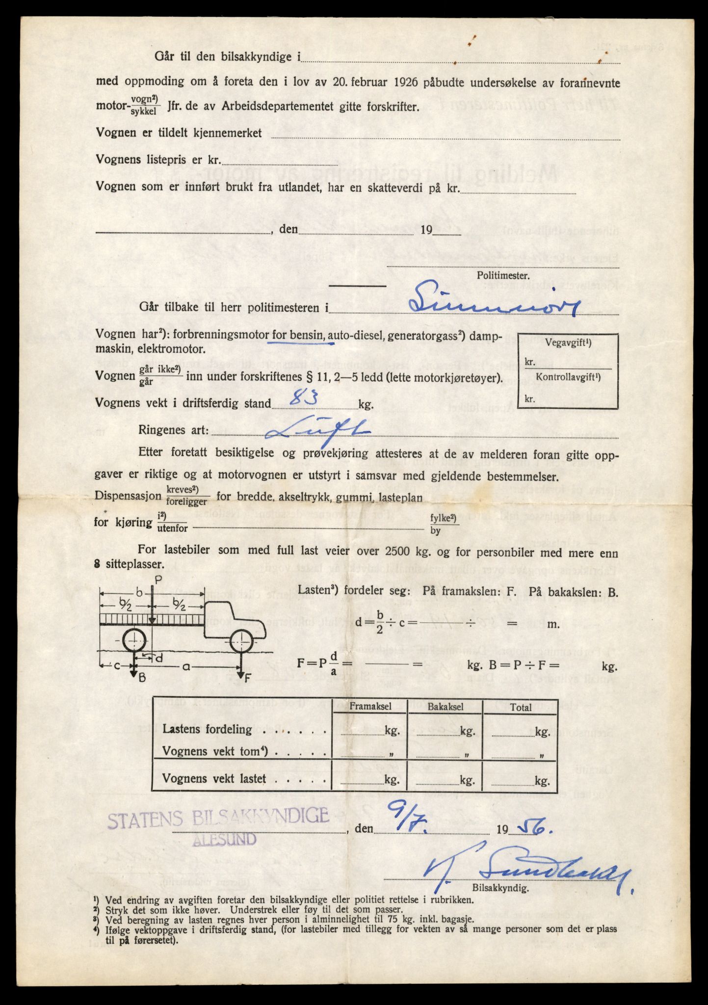 Møre og Romsdal vegkontor - Ålesund trafikkstasjon, AV/SAT-A-4099/F/Fe/L0039: Registreringskort for kjøretøy T 13361 - T 13530, 1927-1998, p. 2836