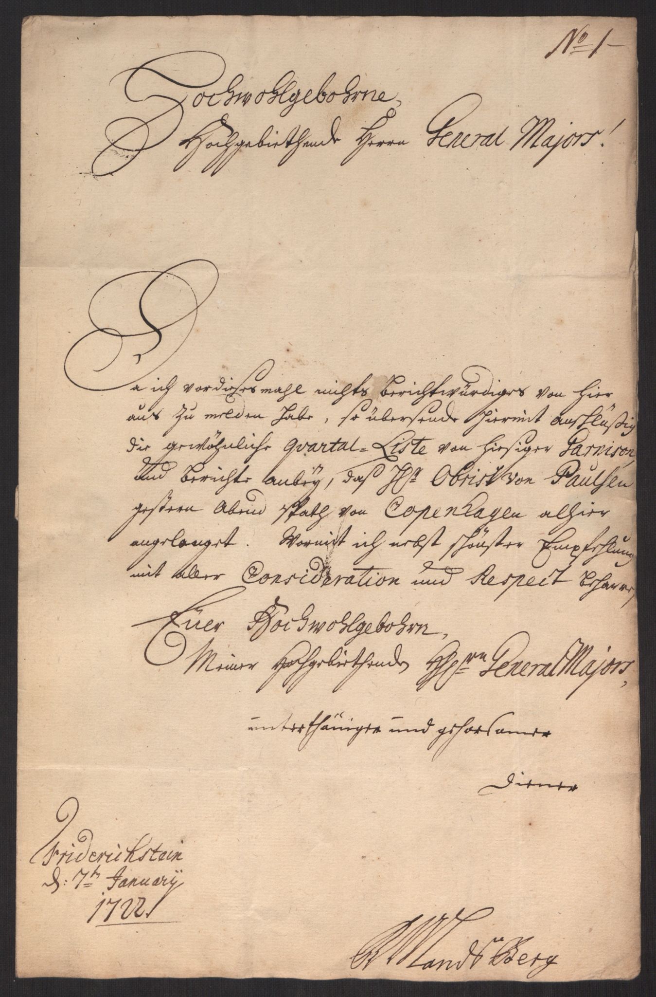 Kommanderende general (KG I) med Det norske krigsdirektorium, AV/RA-EA-5419/D/L0152: Fredriksten festning: Brev, inventarfortegnelser og regnskapsekstrakter, 1720-1723, p. 326