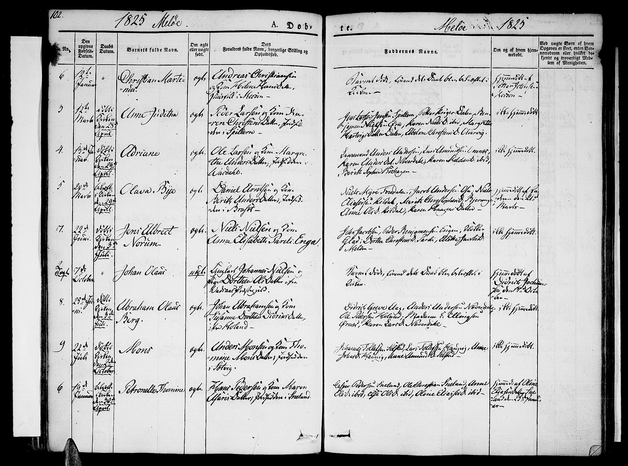 Ministerialprotokoller, klokkerbøker og fødselsregistre - Nordland, SAT/A-1459/841/L0598: Parish register (official) no. 841A06 /2, 1825-1844, p. 102