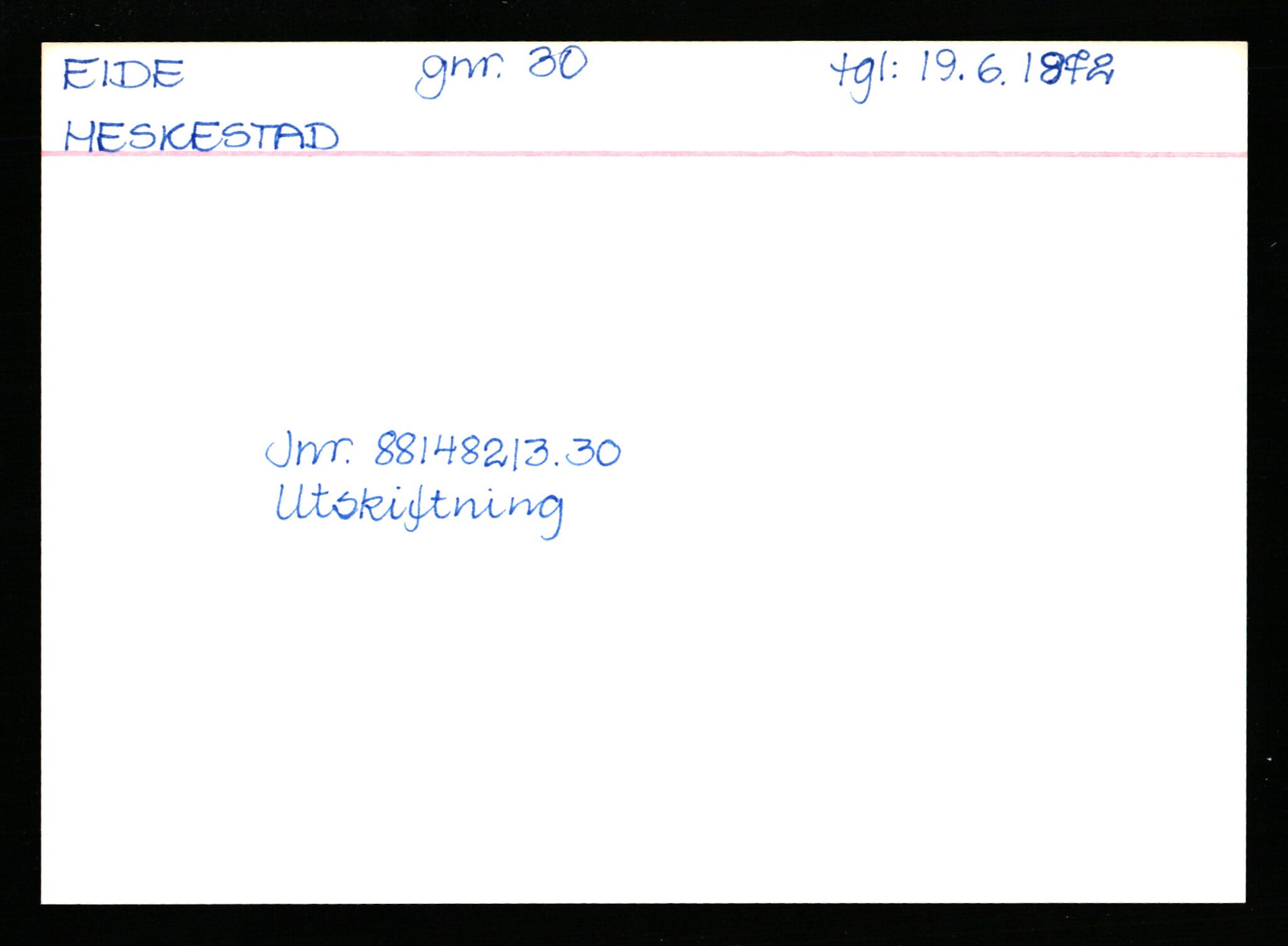 Statsarkivet i Stavanger, AV/SAST-A-101971/03/Y/Yk/L0007: Registerkort sortert etter gårdsnavn: Dritland - Eidland, 1750-1930, p. 418