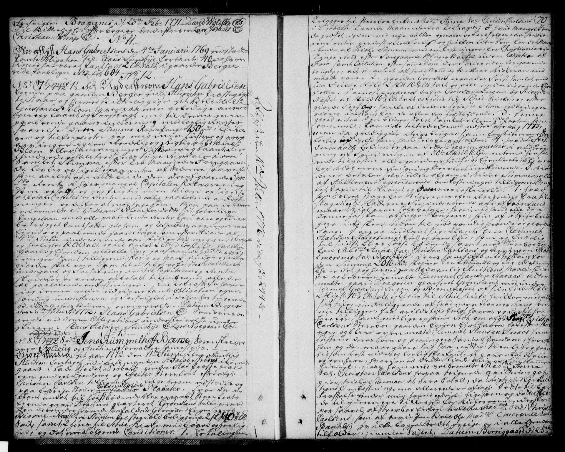 Lier, Røyken og Hurum sorenskriveri, SAKO/A-89/G/Ga/Gaa/L0004a: Mortgage book no. IVa, 1771-1779, p. 70