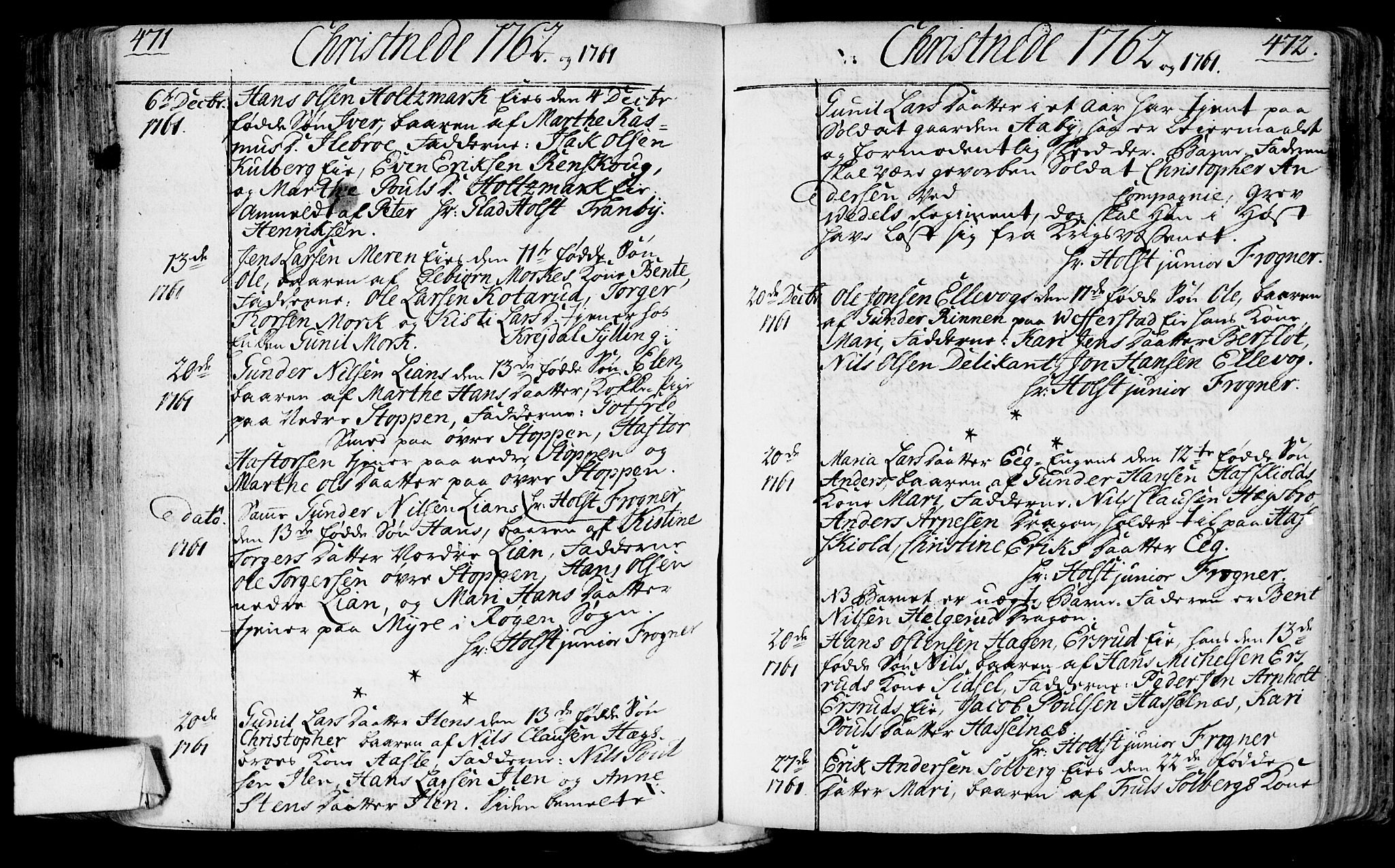 Lier kirkebøker, SAKO/A-230/F/Fa/L0004: Parish register (official) no. I 4, 1749-1764, p. 471-472