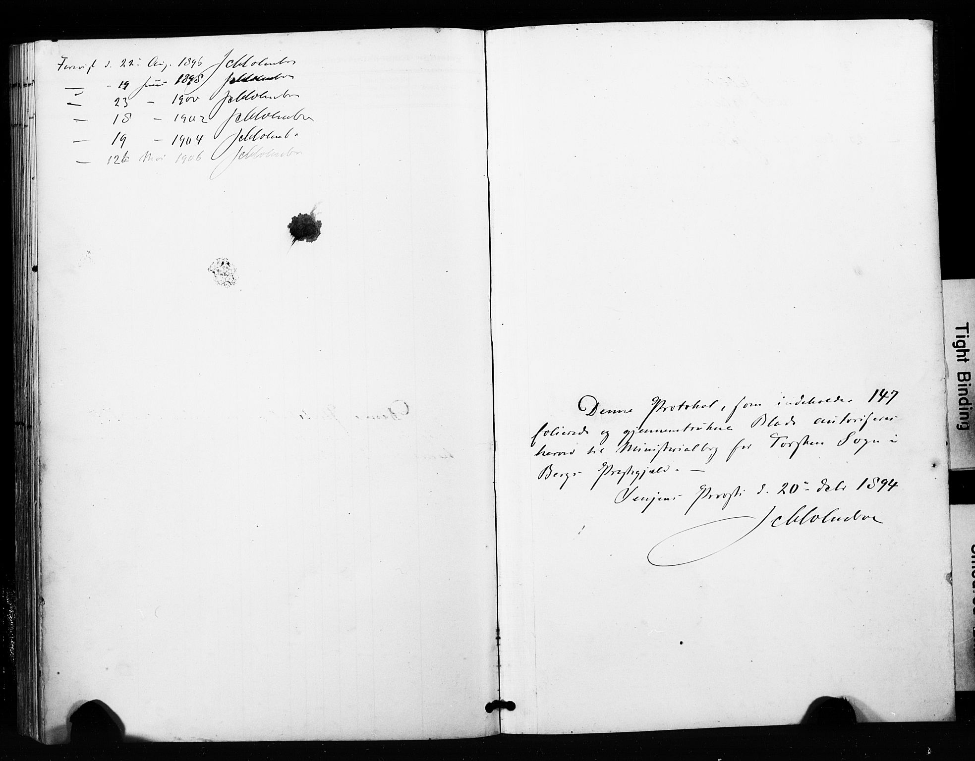 Berg sokneprestkontor, AV/SATØ-S-1318/G/Ga/Gaa/L0006kirke: Parish register (official) no. 6, 1894-1904