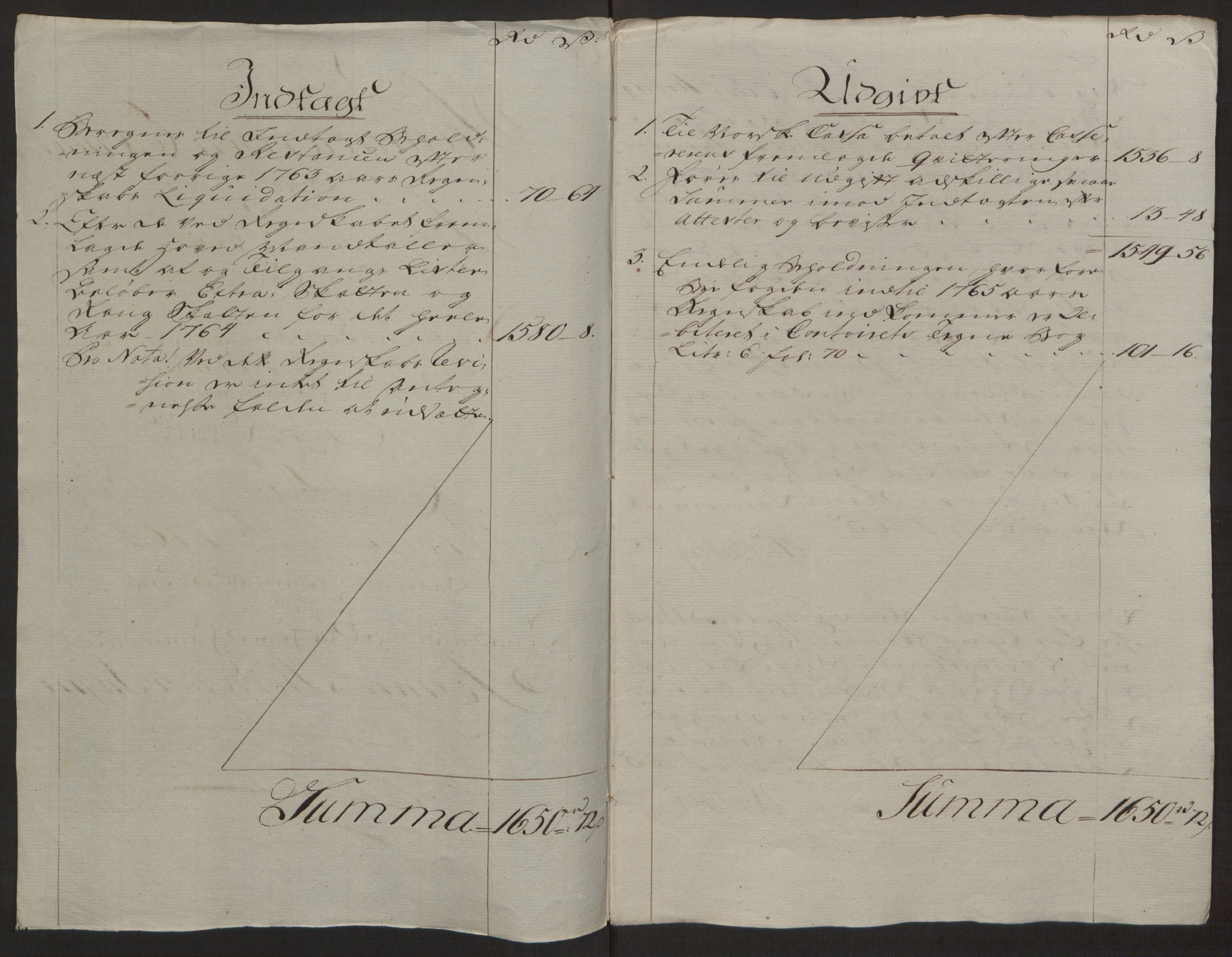 Rentekammeret inntil 1814, Reviderte regnskaper, Byregnskaper, AV/RA-EA-4066/R/Rg/L0144/0001: [G4] Kontribusjonsregnskap / Ekstraskatt, 1762-1767, p. 202