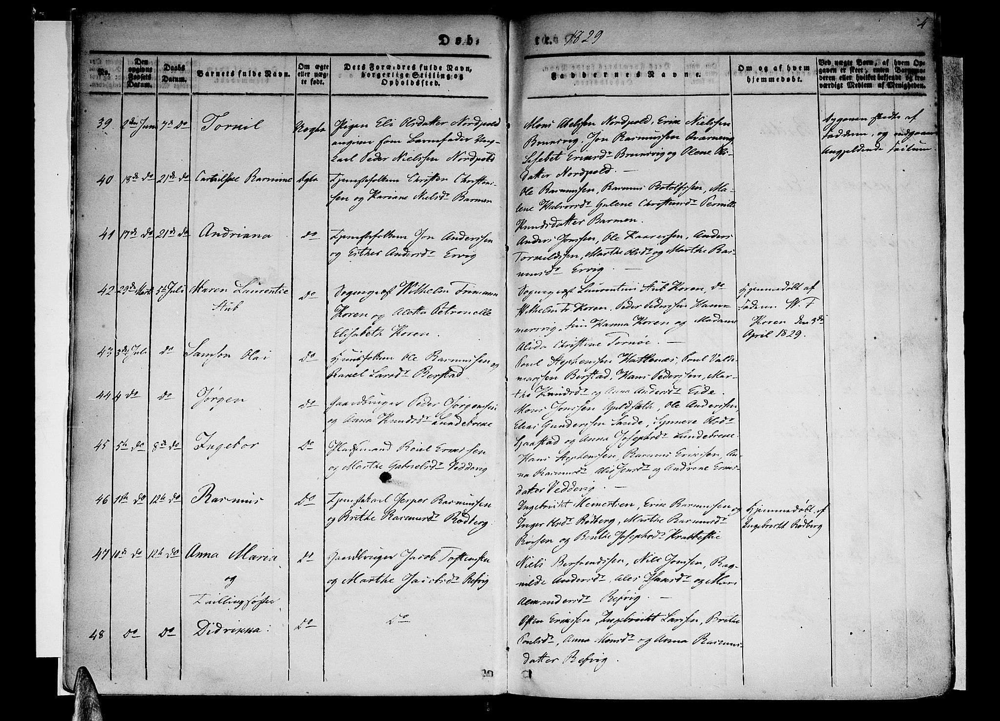 Selje sokneprestembete, SAB/A-99938/H/Ha/Haa/Haaa: Parish register (official) no. A 9, 1829-1844, p. 4