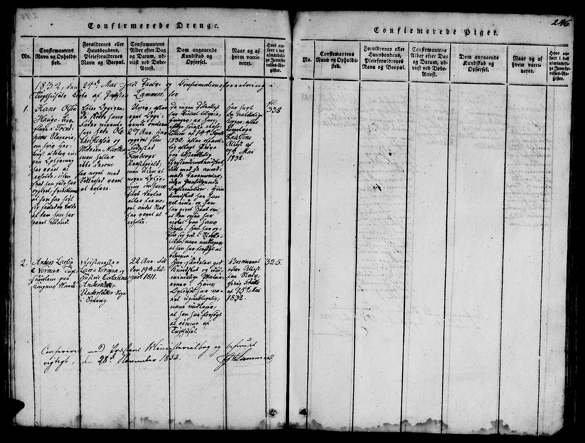 Ministerialprotokoller, klokkerbøker og fødselsregistre - Sør-Trøndelag, SAT/A-1456/623/L0478: Parish register (copy) no. 623C01, 1815-1873, p. 246