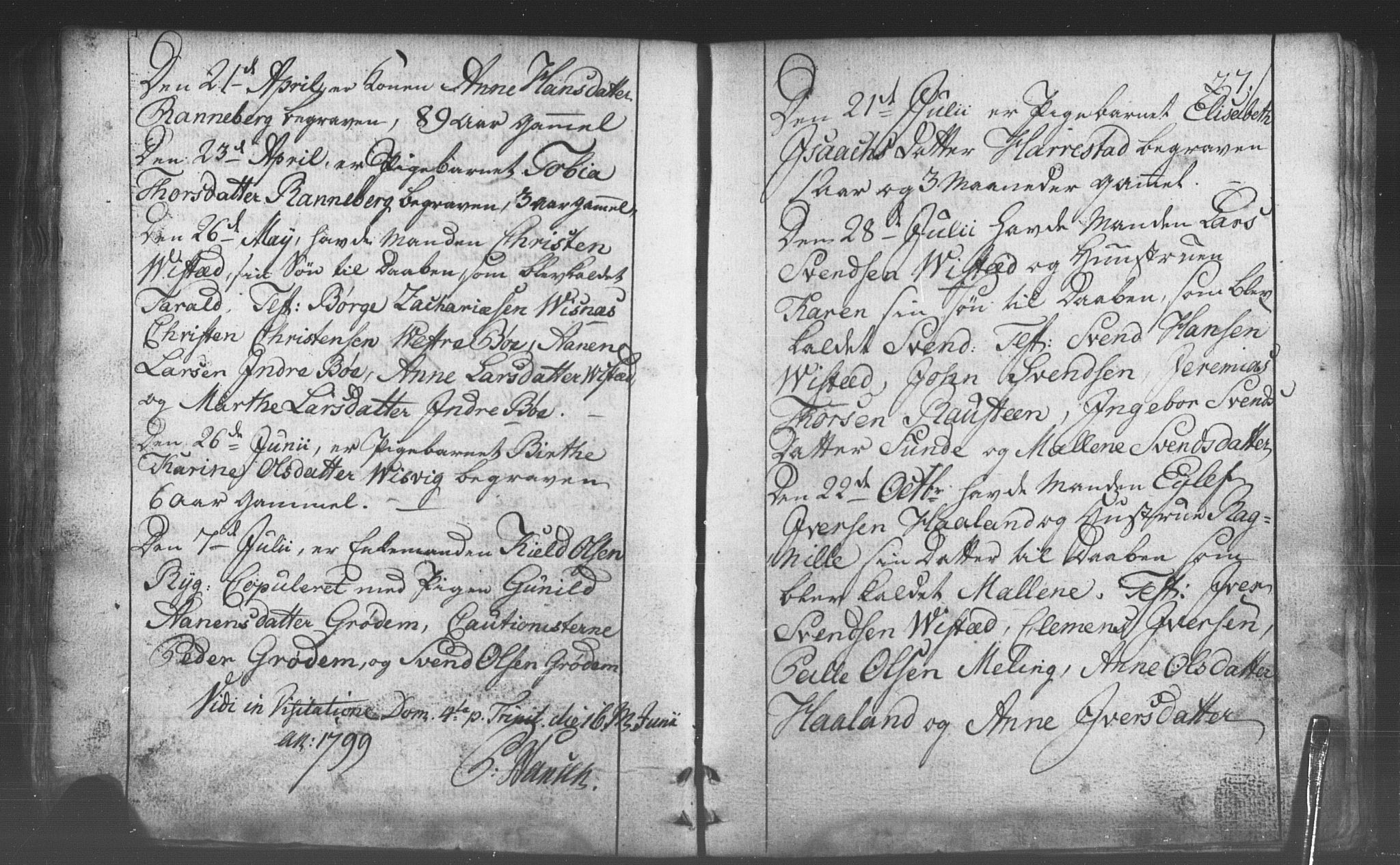 Domkirken sokneprestkontor, SAST/A-101812/001/30/30BB/L0006: Parish register (copy) no. B 6, 1783-1815, p. 27