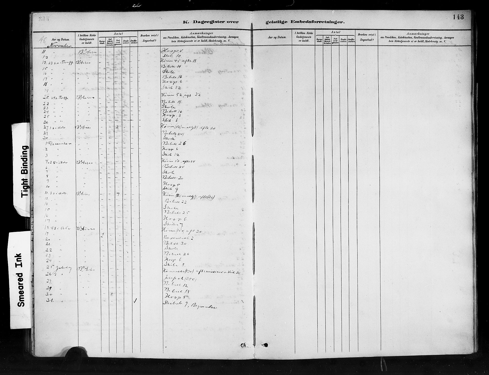 Den norske sjømannsmisjon i utlandet/Syd-Amerika (Buenos Aires m.fl.), SAB/SAB/PA-0118/H/Ha/L0001: Parish register (official) no. A 1, 1888-1898, p. 143