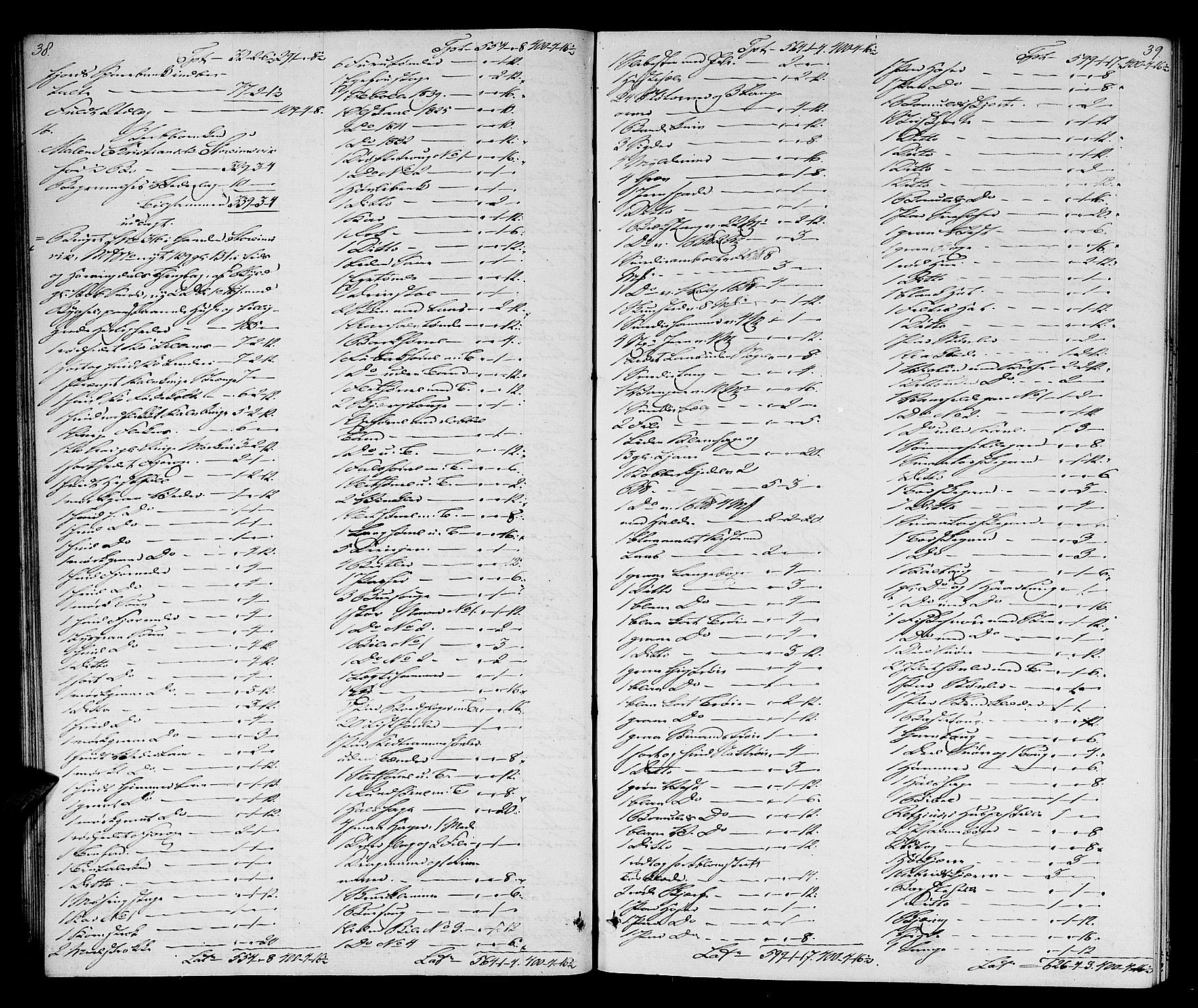 Nordfjord sorenskriveri, AV/SAB-A-2801/1/04/04d/L0002: Skifteutlodningsprotokoll, 1857-1862, p. 38-39