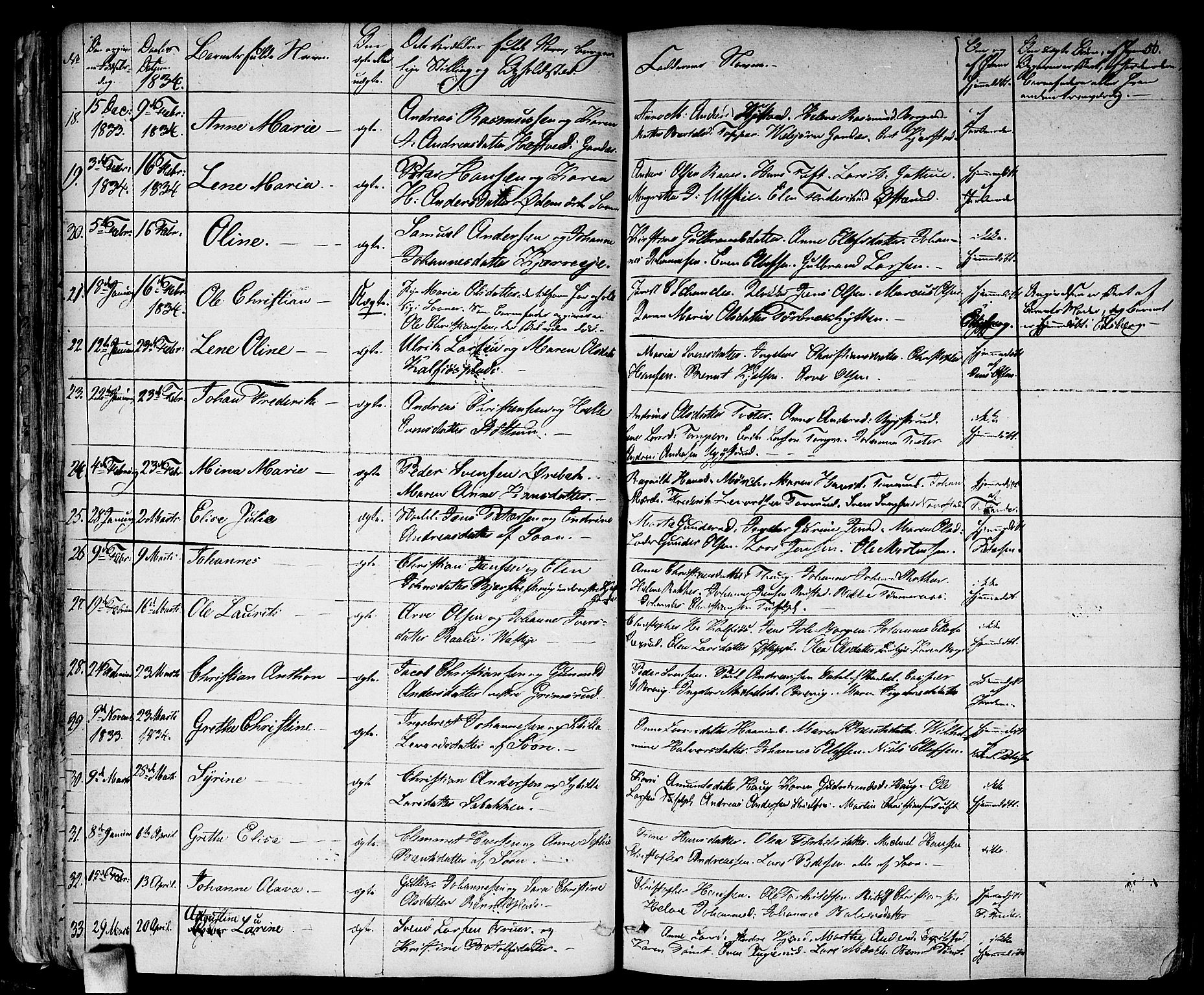 Vestby prestekontor Kirkebøker, AV/SAO-A-10893/F/Fa/L0006: Parish register (official) no. I 6, 1827-1849, p. 50