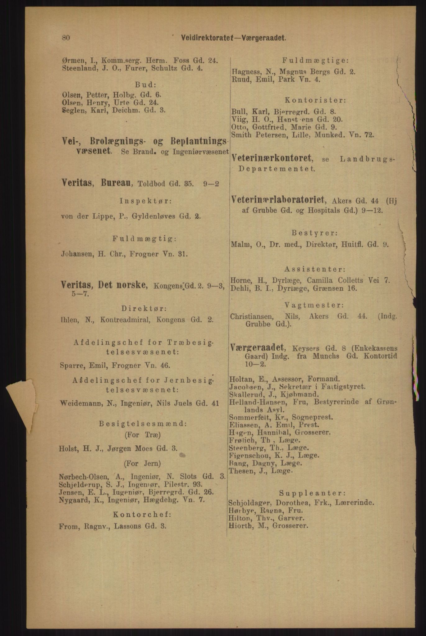 Kristiania/Oslo adressebok, PUBL/-, 1905, p. 80