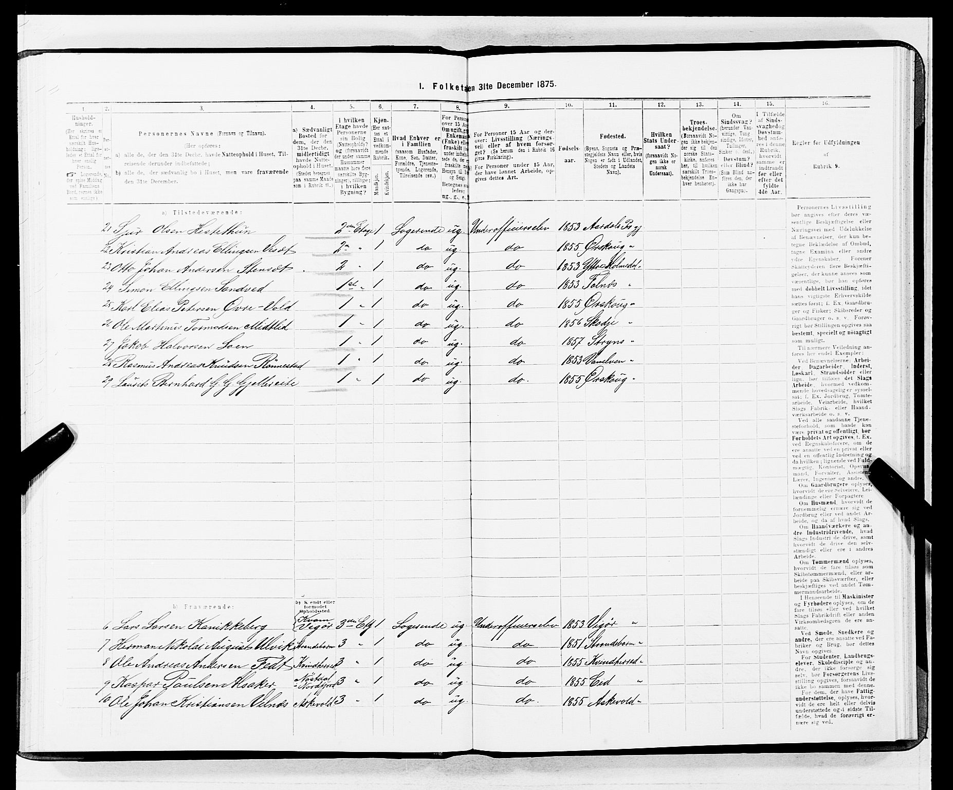 SAB, 1875 census for 1301 Bergen, 1875, p. 4398