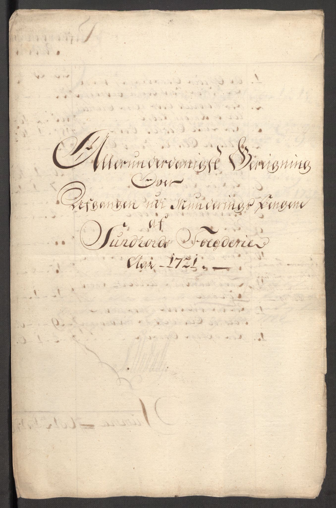 Rentekammeret inntil 1814, Reviderte regnskaper, Fogderegnskap, RA/EA-4092/R48/L3000: Fogderegnskap Sunnhordland og Hardanger, 1721, p. 271