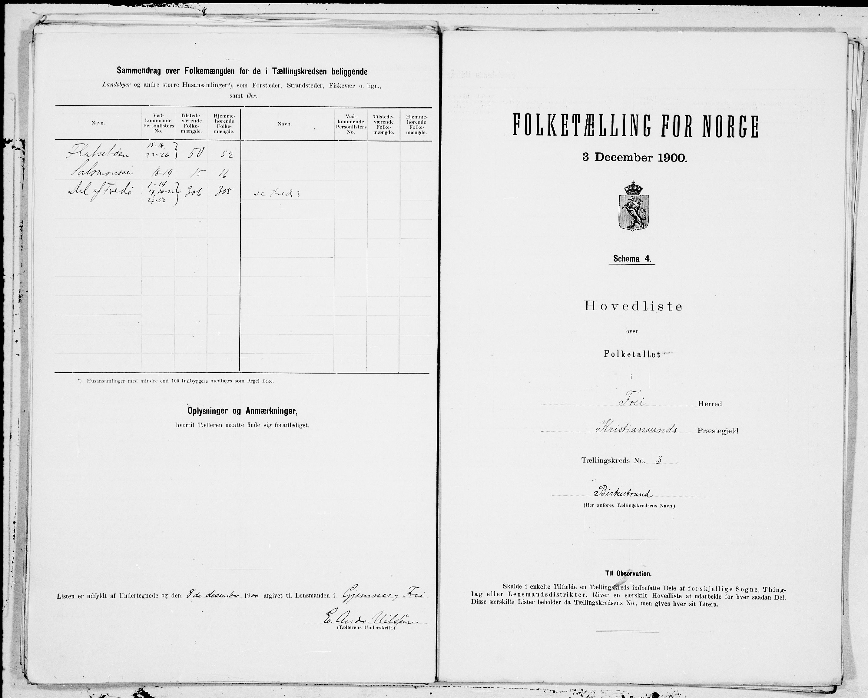 SAT, 1900 census for Frei, 1900, p. 6