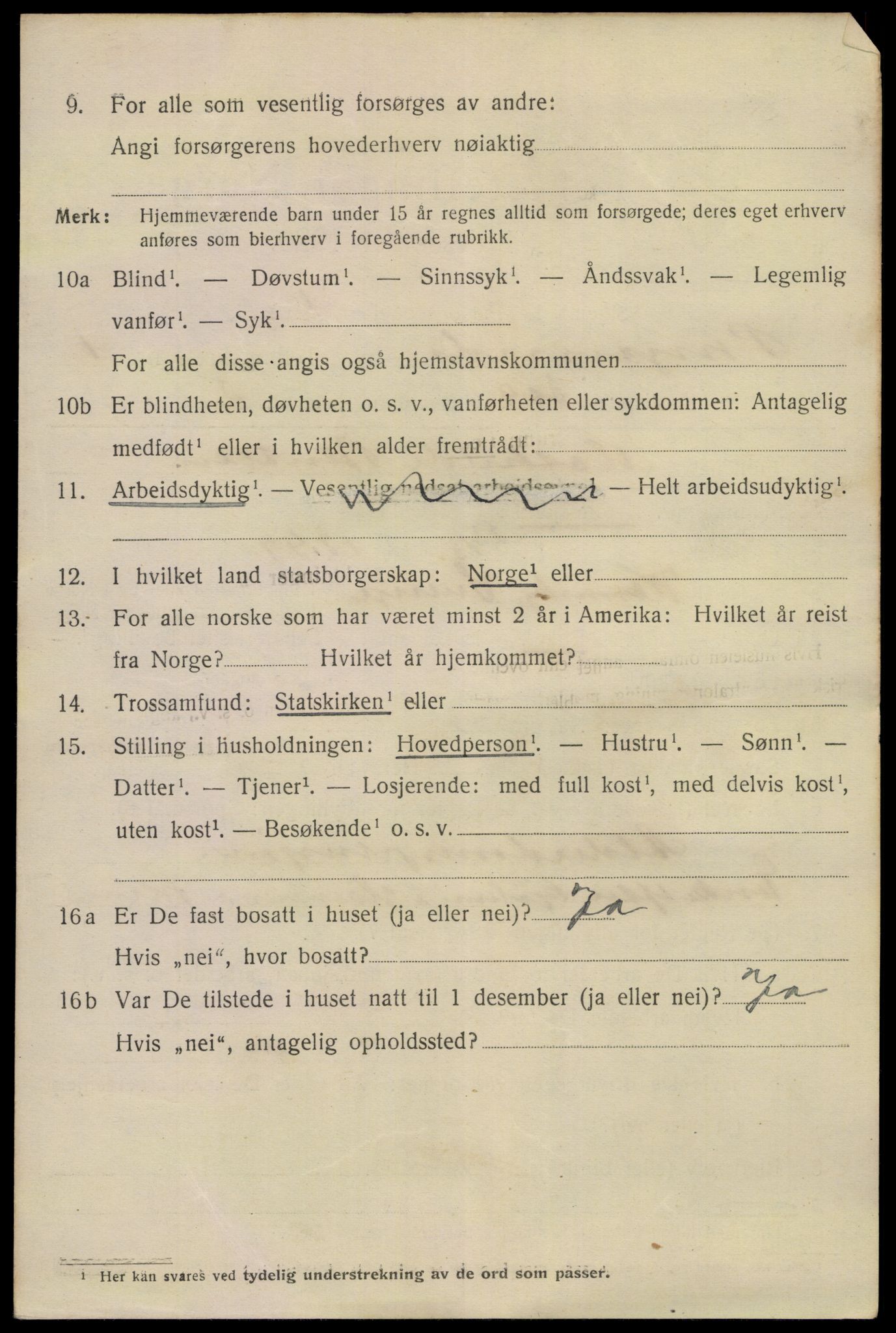 SAKO, 1920 census for Porsgrunn, 1920, p. 10836