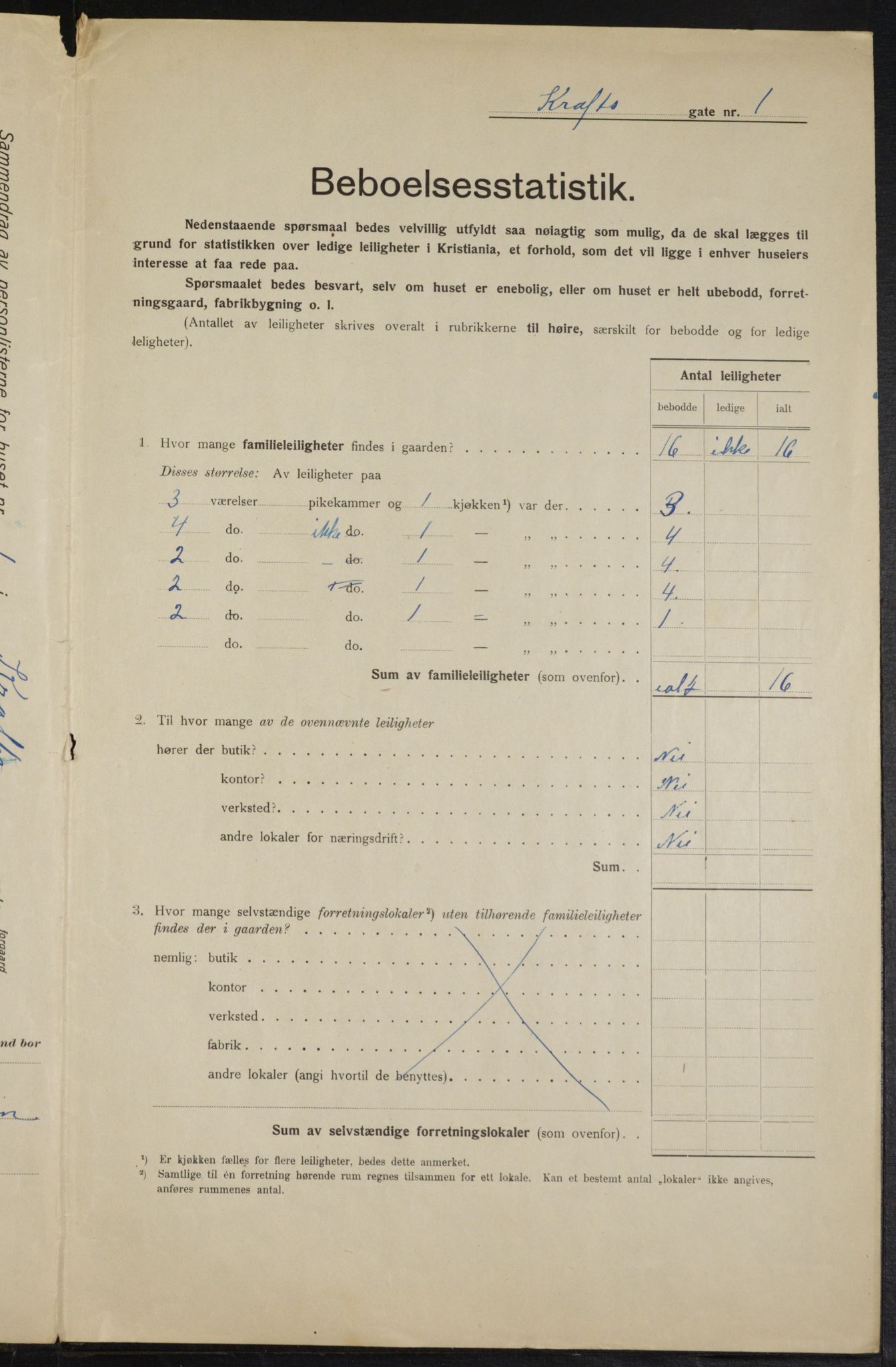 OBA, Municipal Census 1915 for Kristiania, 1915, p. 53411