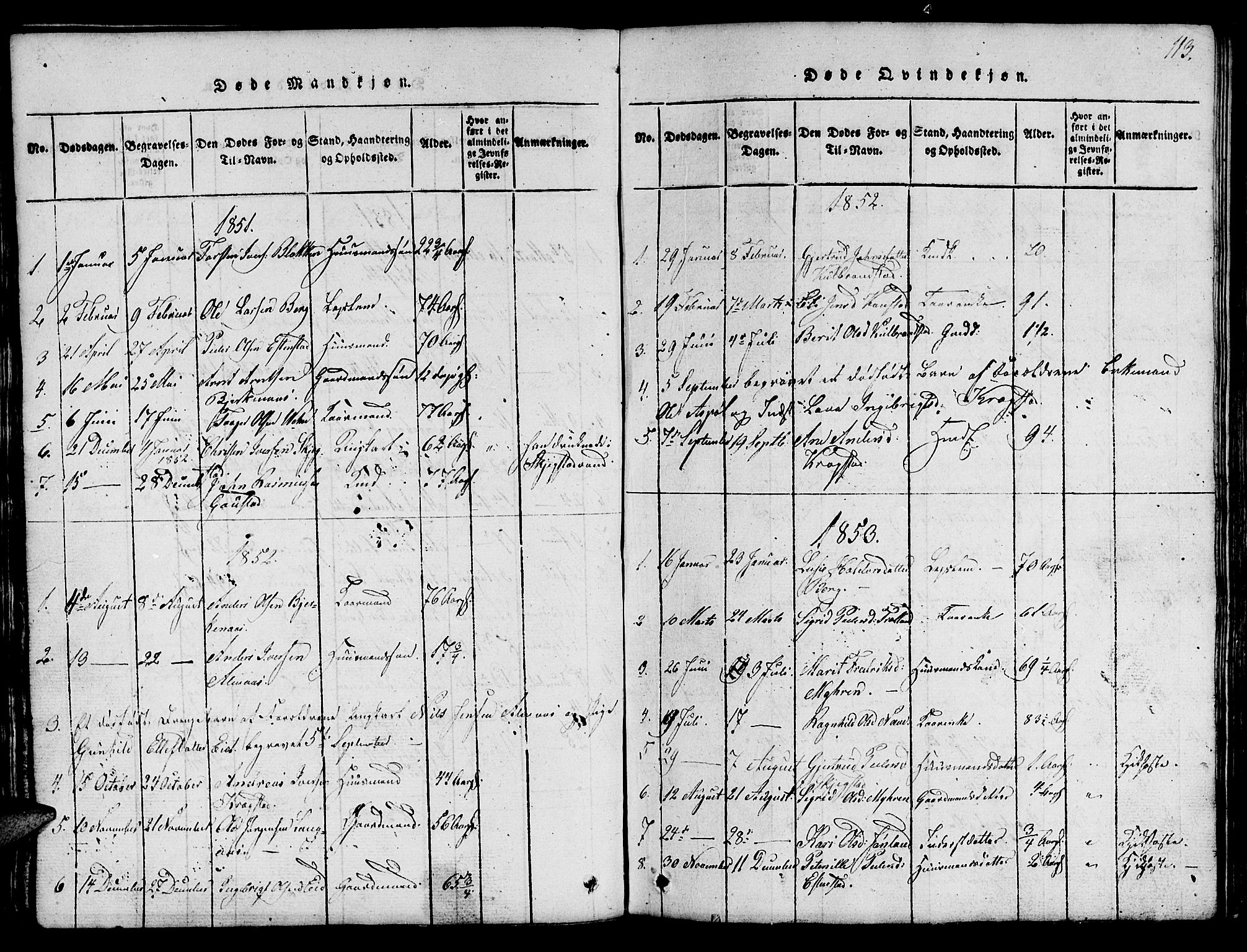 Ministerialprotokoller, klokkerbøker og fødselsregistre - Sør-Trøndelag, SAT/A-1456/694/L1130: Parish register (copy) no. 694C02, 1816-1857, p. 113